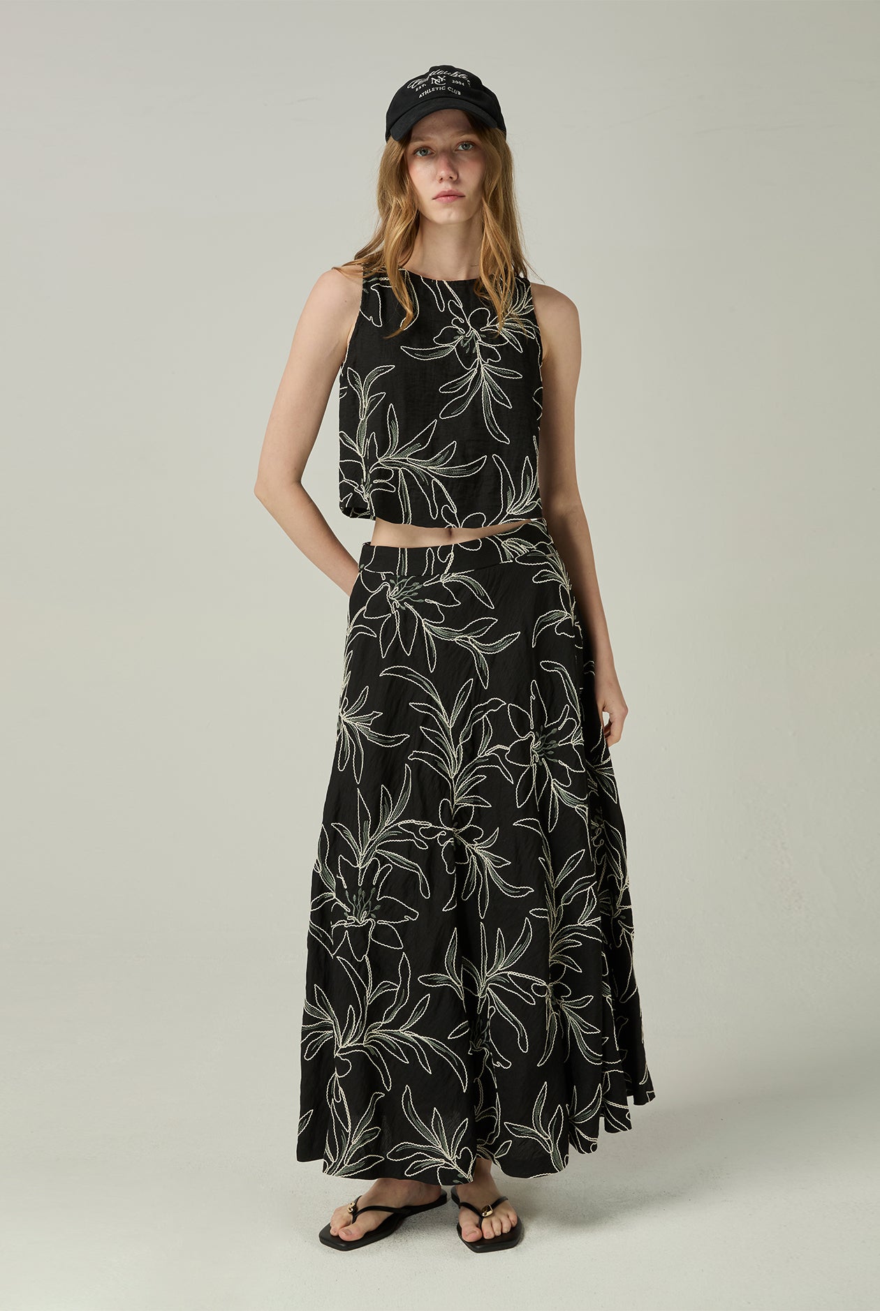 FLORAL FULL SKIRT - CC Double O Official Store