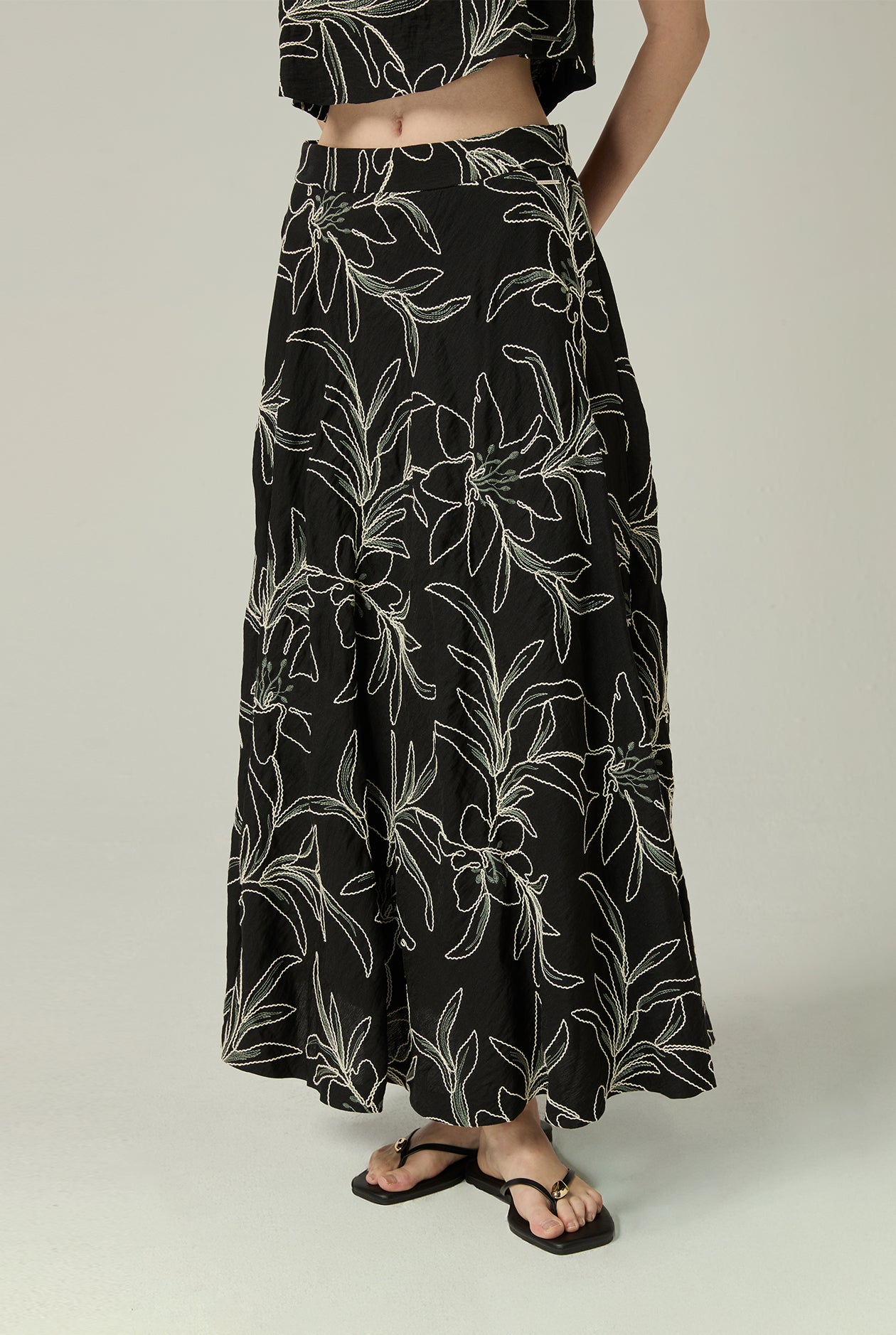 FLORAL FULL SKIRT - CC Double O Official Store