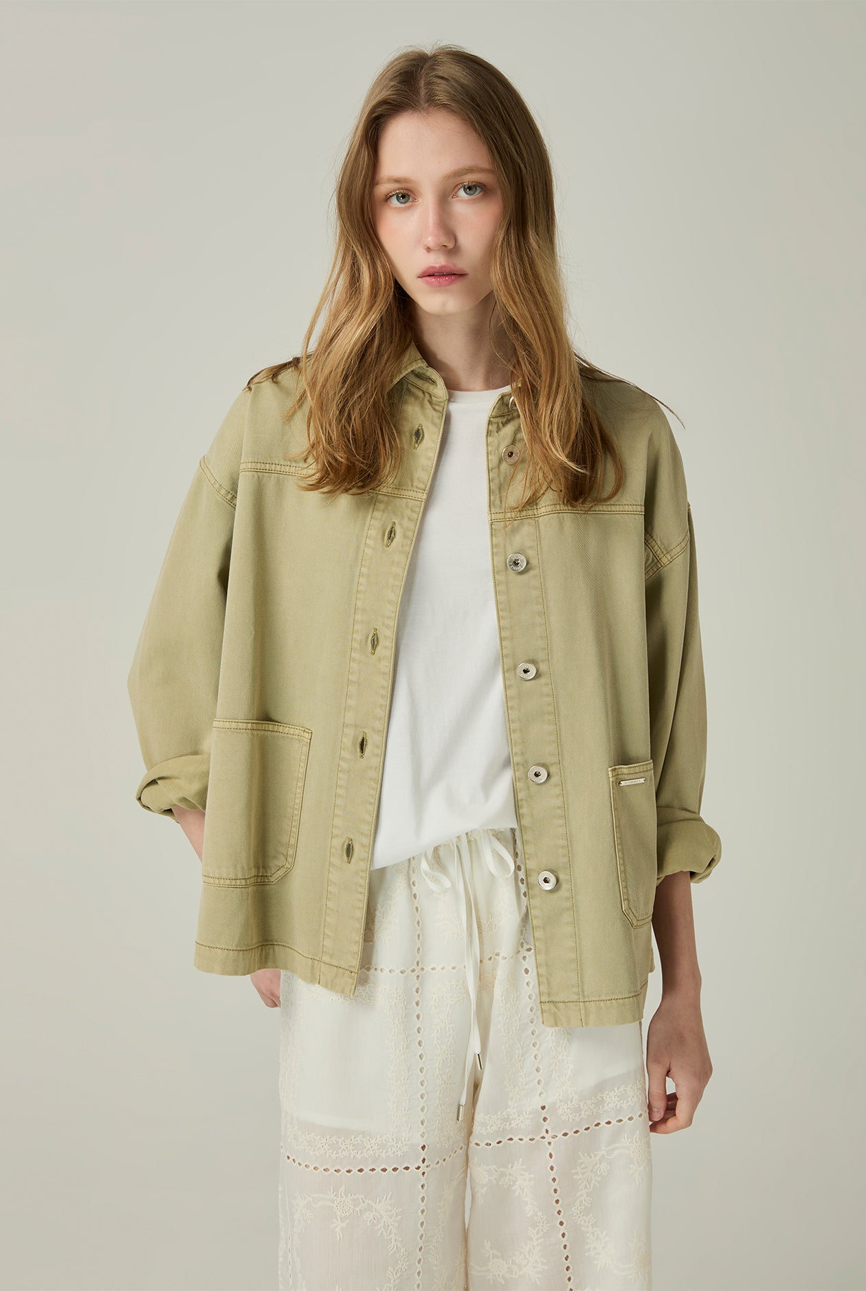 STITCH OVERSIZED JACKET - CC Double O Official Store