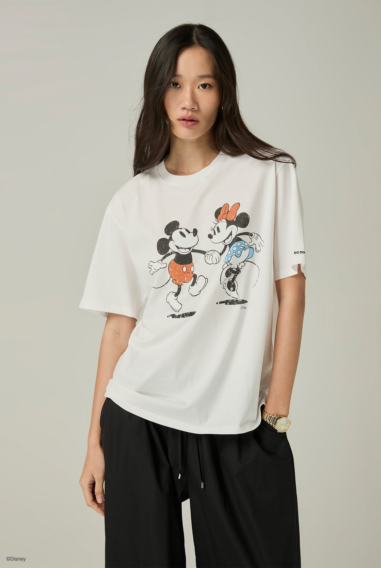 MICKEY AND MINNIE MOUSE GRAPHIC T SHIRT - CC Double O Official Store