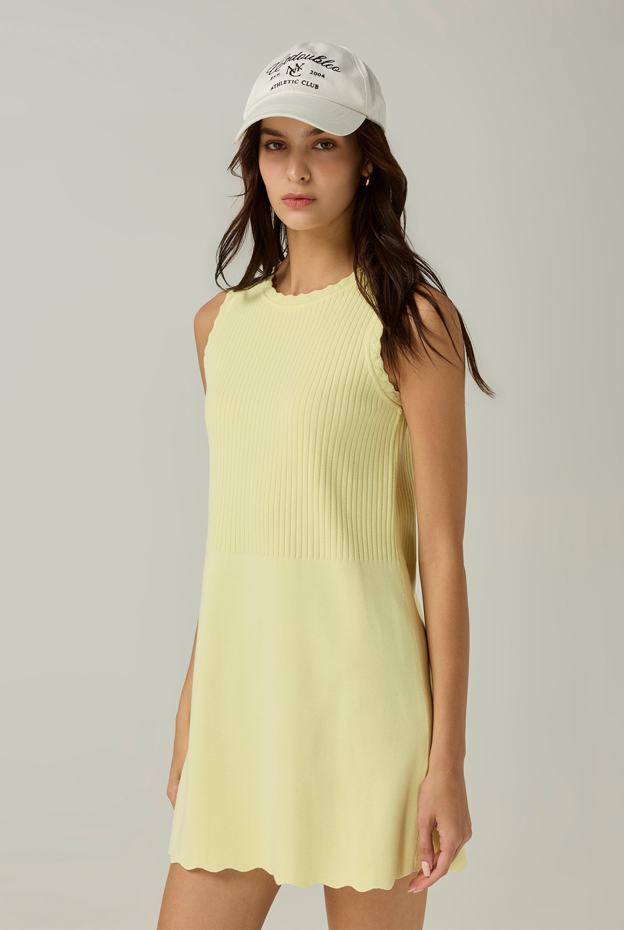 MINI KNIT FLARE DRESS