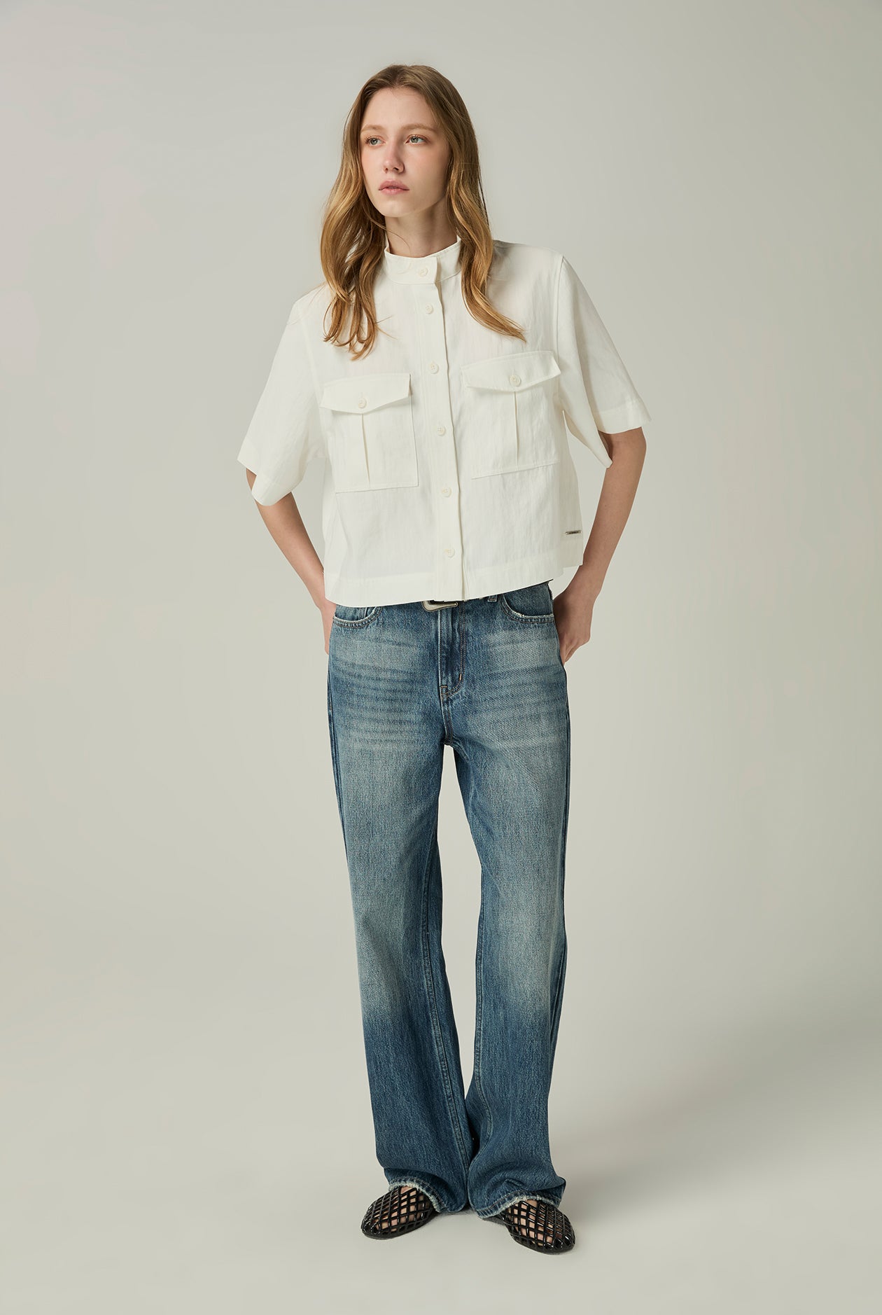 CROPPED CARGO STYLE JACKET