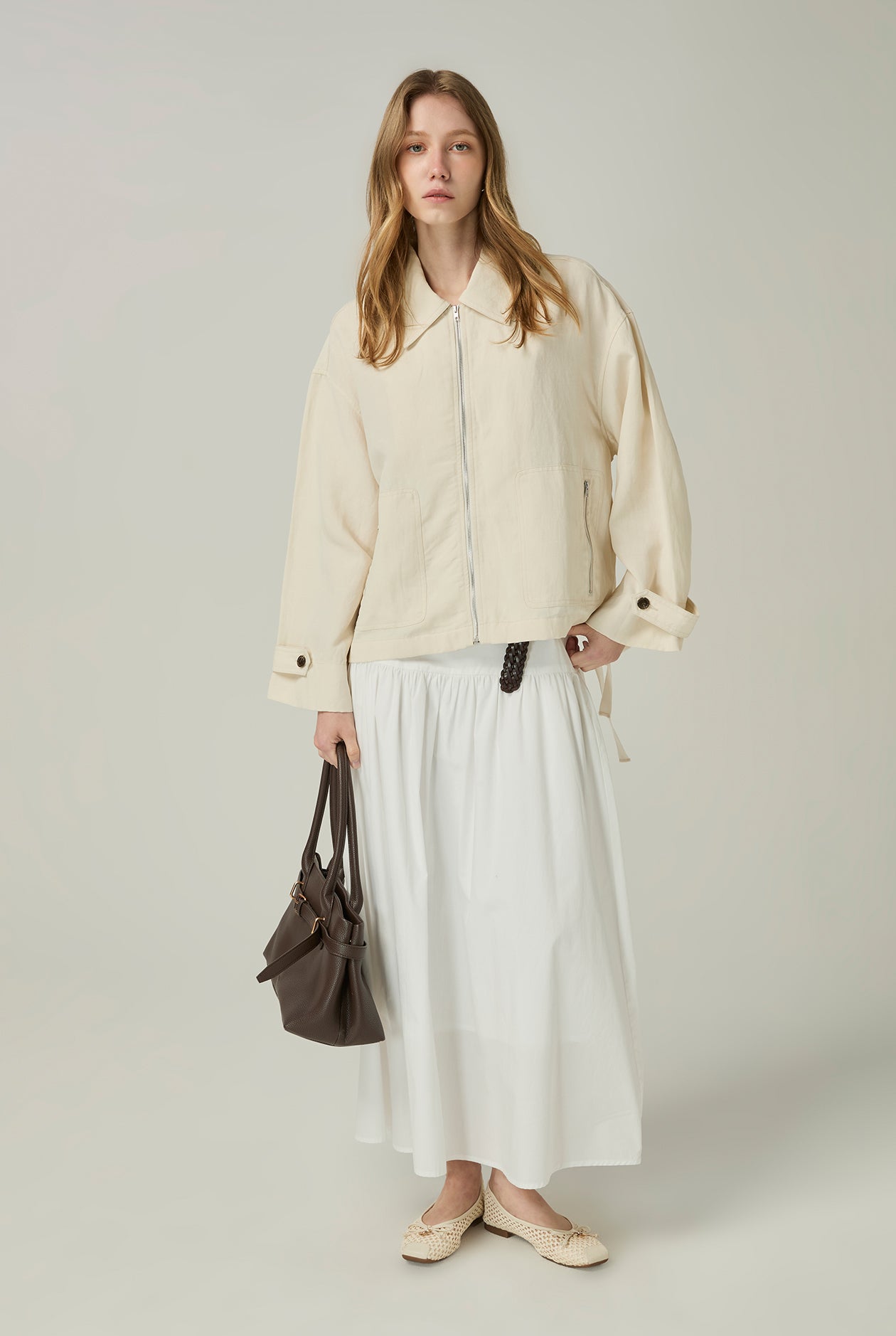 BOMBER JACKET WITH ADJUSTABLE HEM - CC Double O Official Store