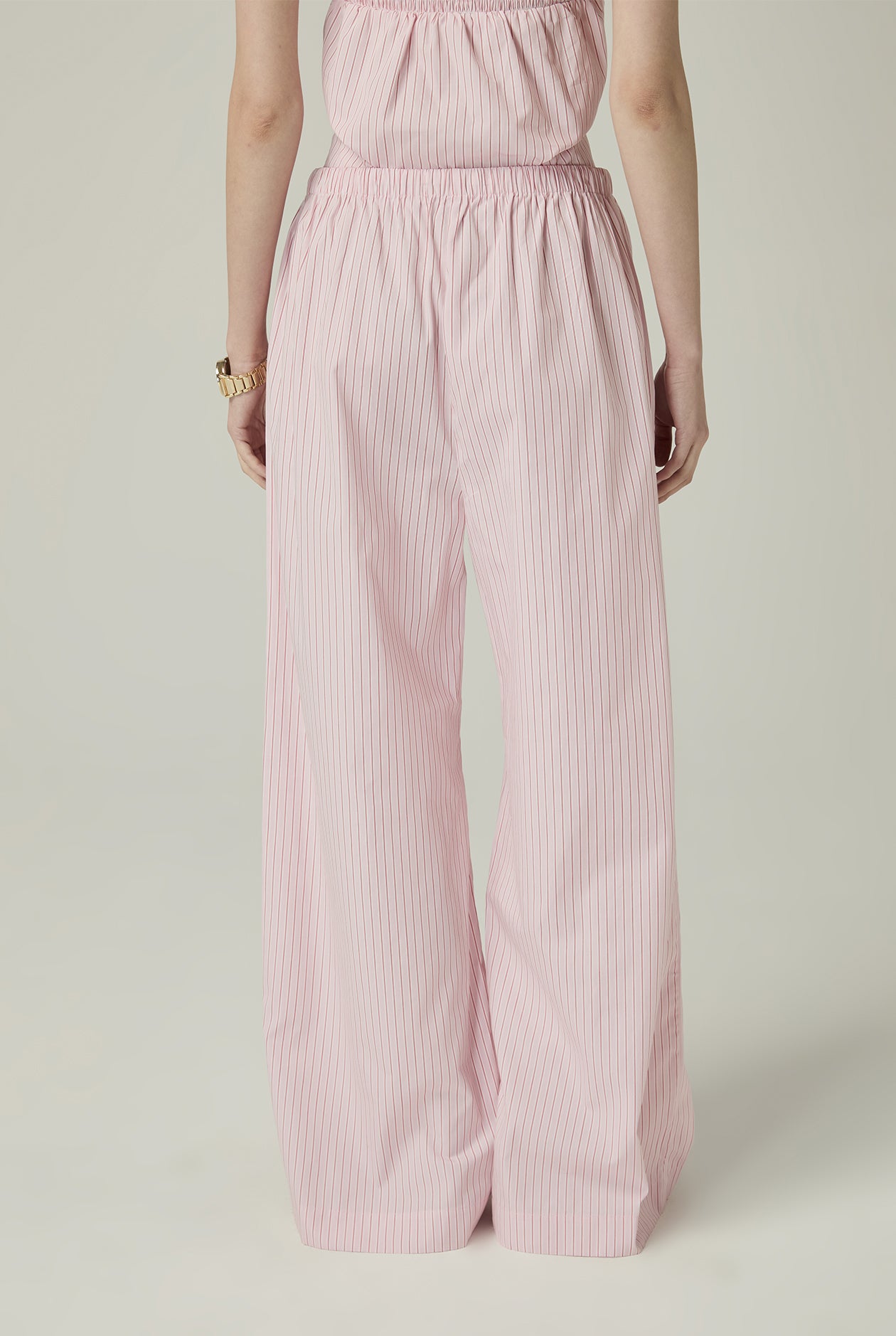 STRIPED STRAIGHT-LEG PANTS - CC Double O Official Store