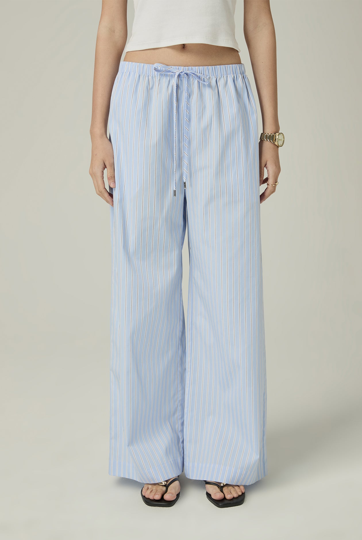 DRAWSTRING STRIPE PANTS - CC Double O Official Store
