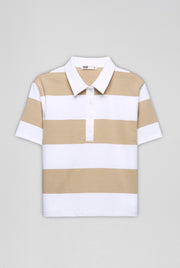 STRIPED RUGBY MINI DRESS