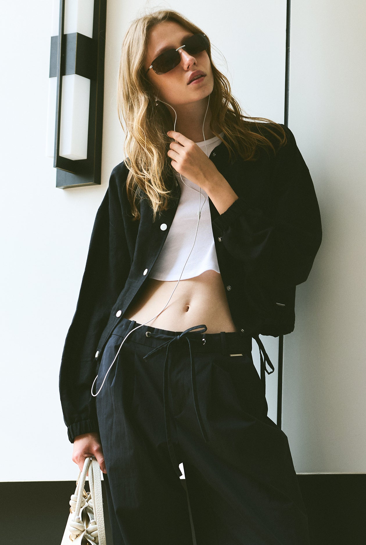 OVERSIZE CROPPED LINEN JACKET