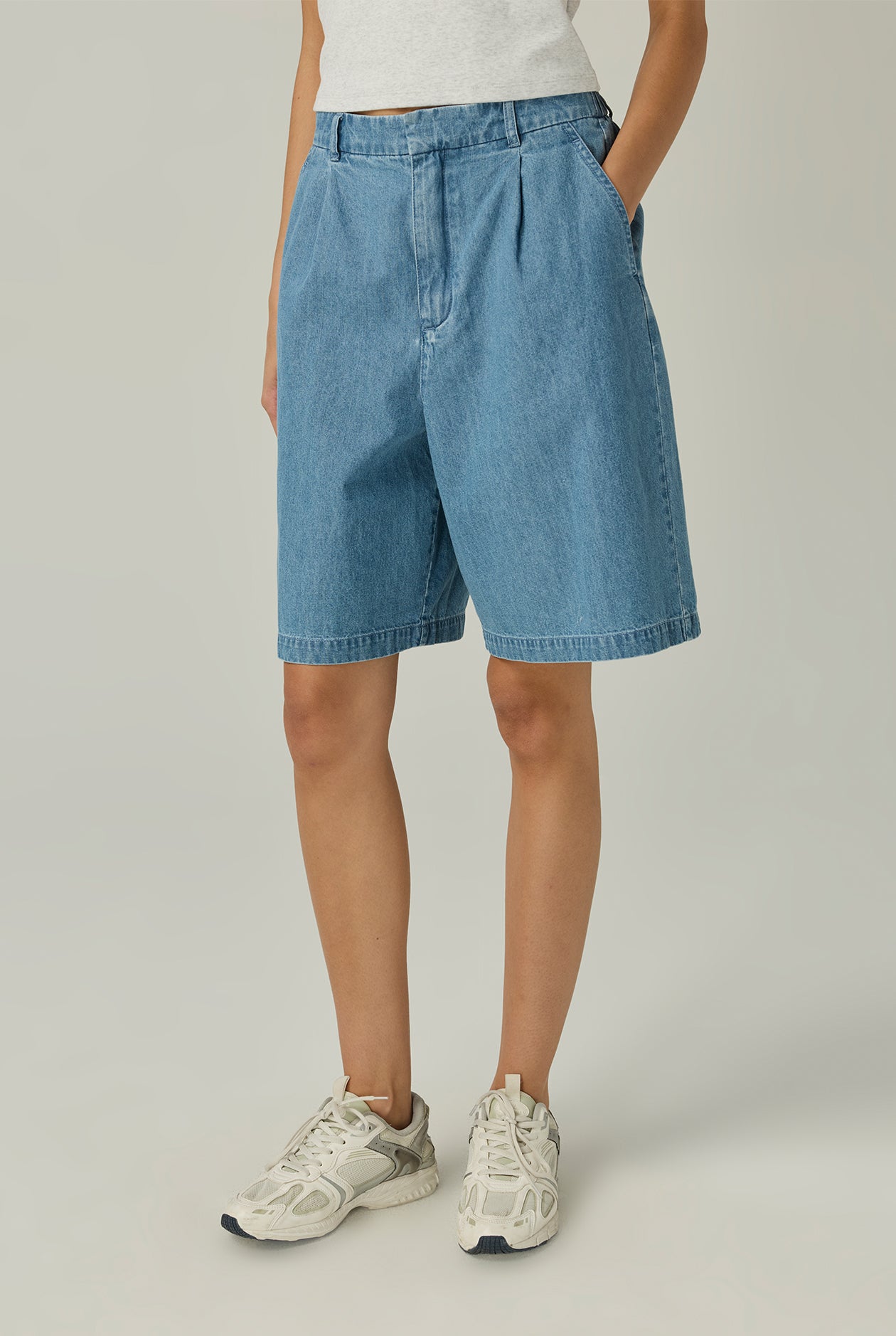DENIM BERMUDA SHORTS