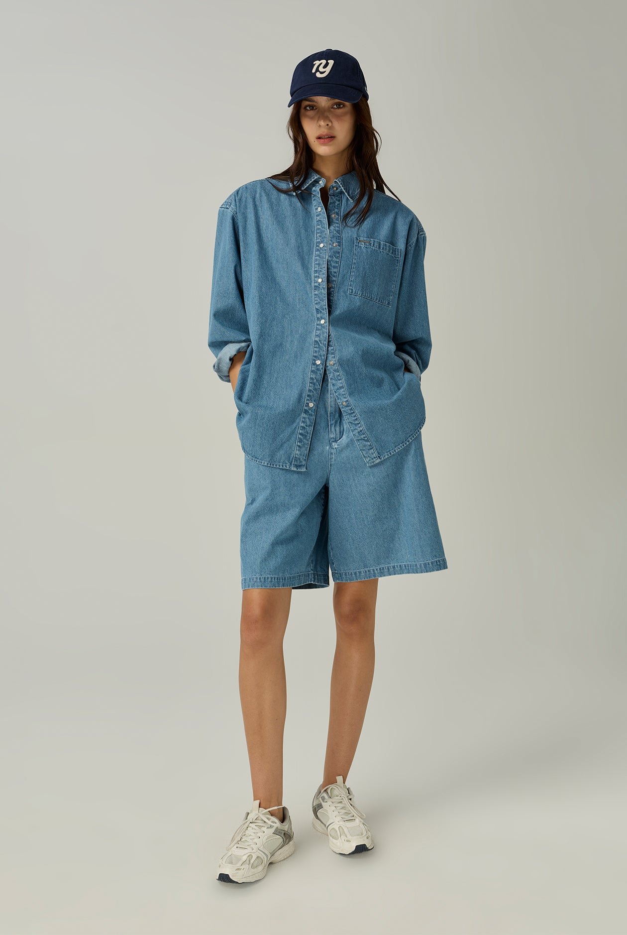 DENIM BERMUDA SHORTS