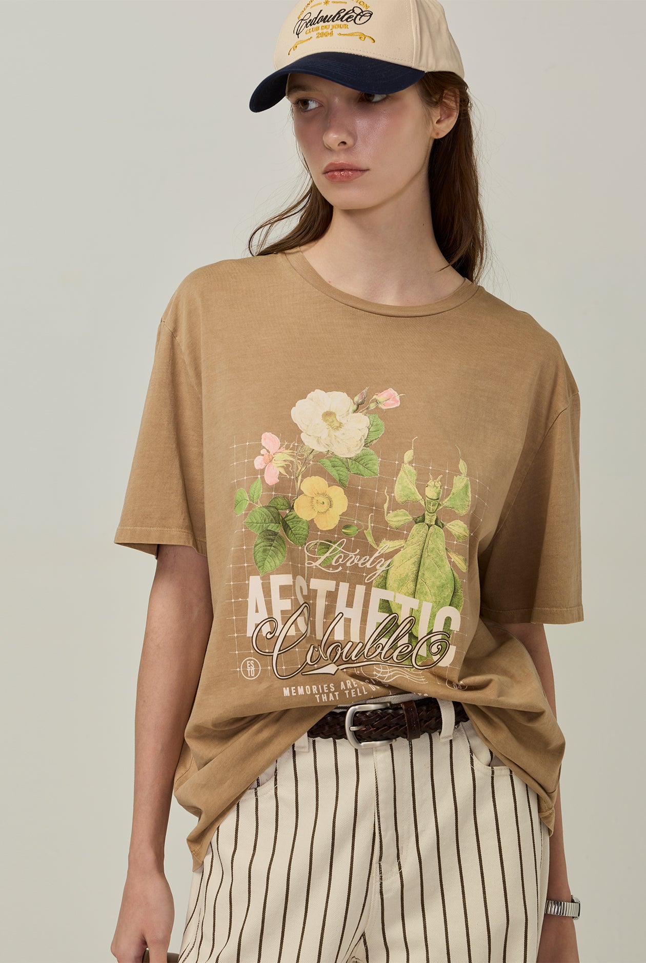 FLORAL AESTHETIC OVERSIZED TEE