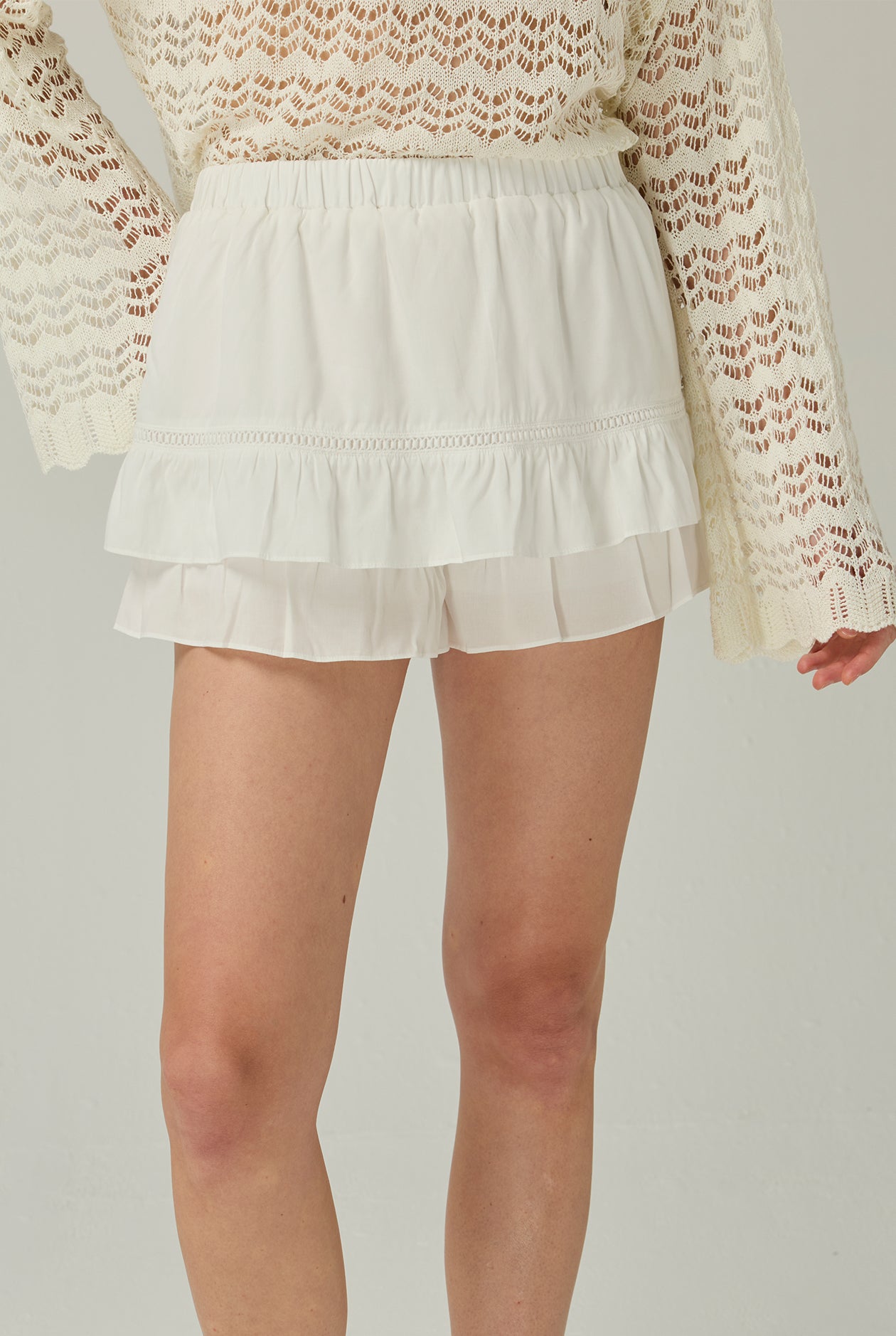 LAYERED FRILL MINI SKORT