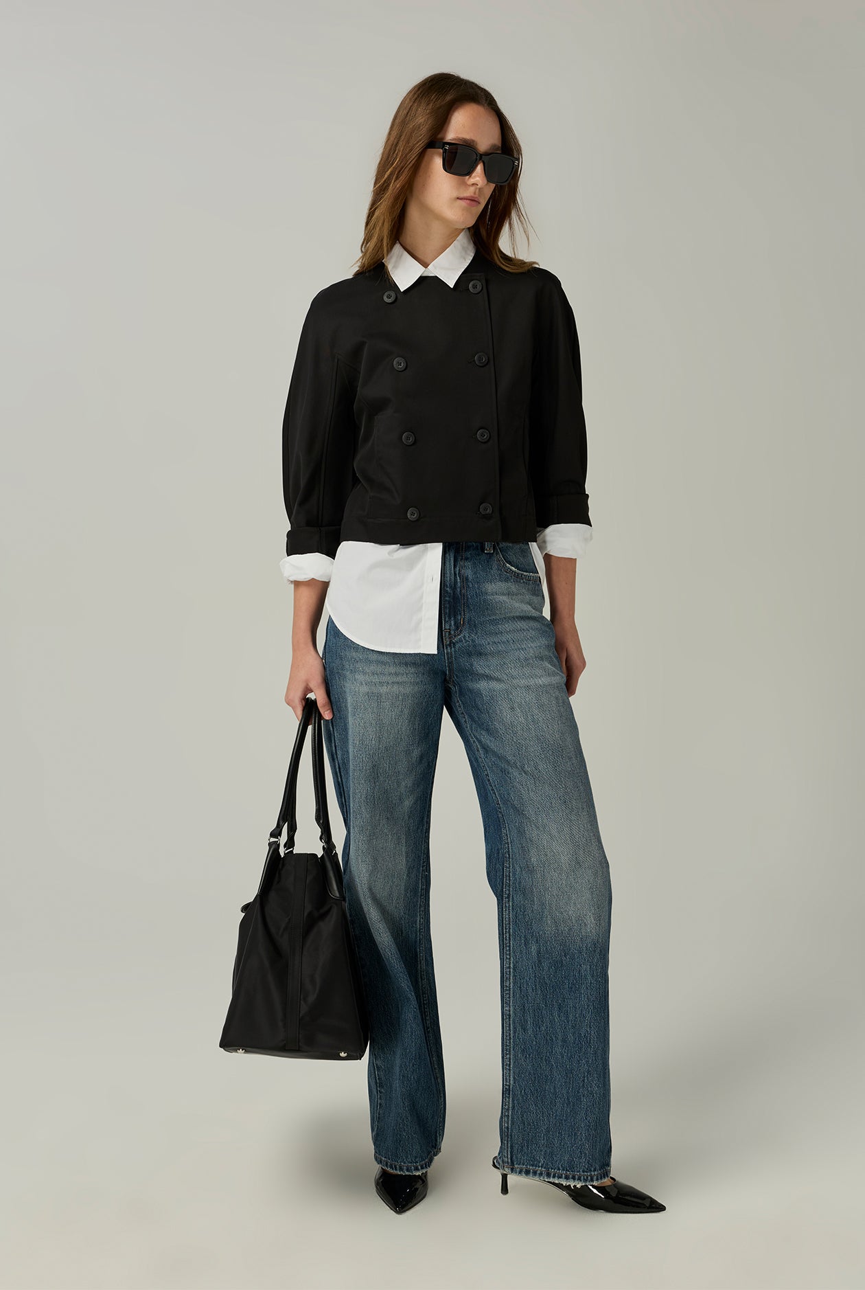 CROPPED DOUBLE BREASTED JACKET