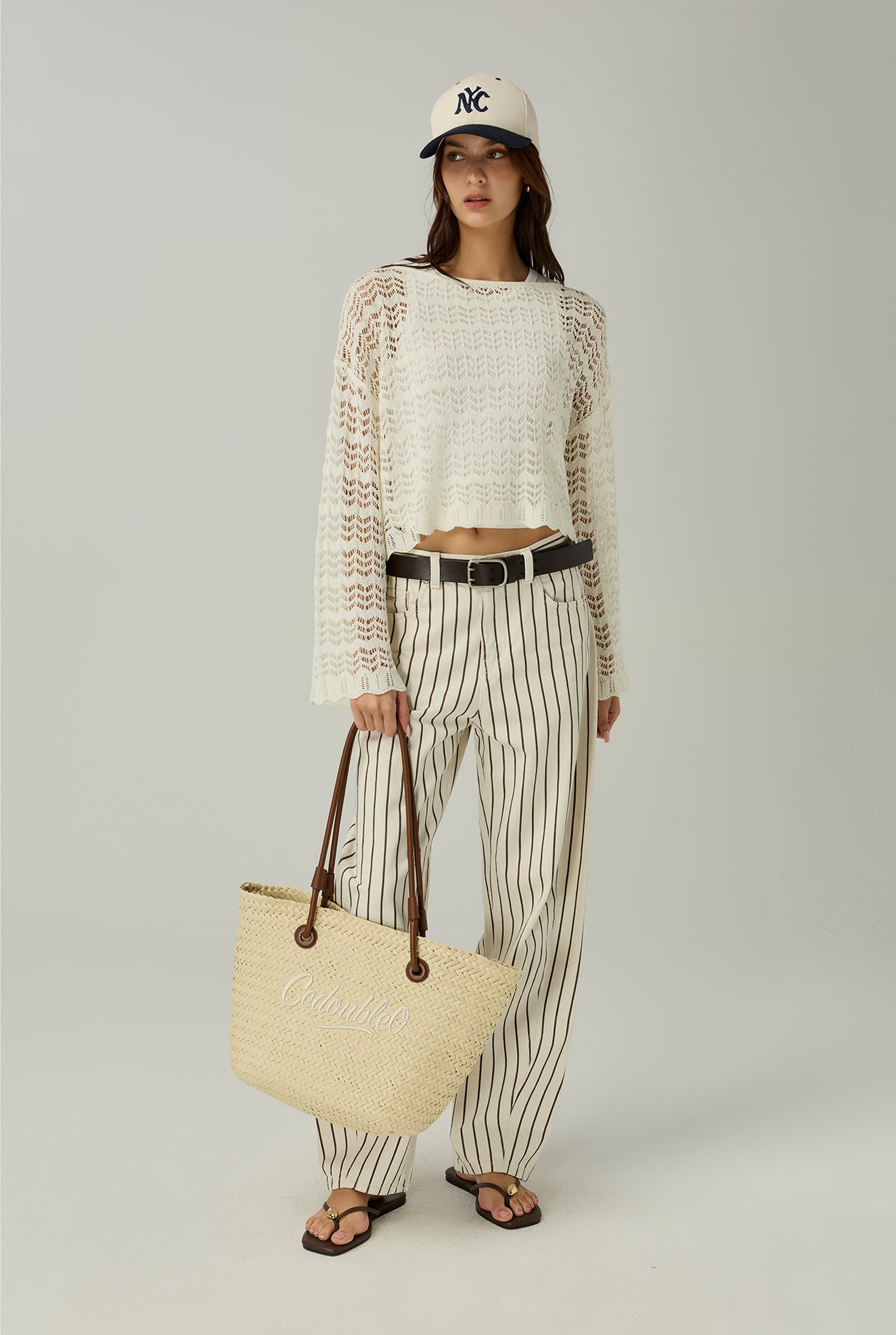 POINTELLE KNIT JUMPER