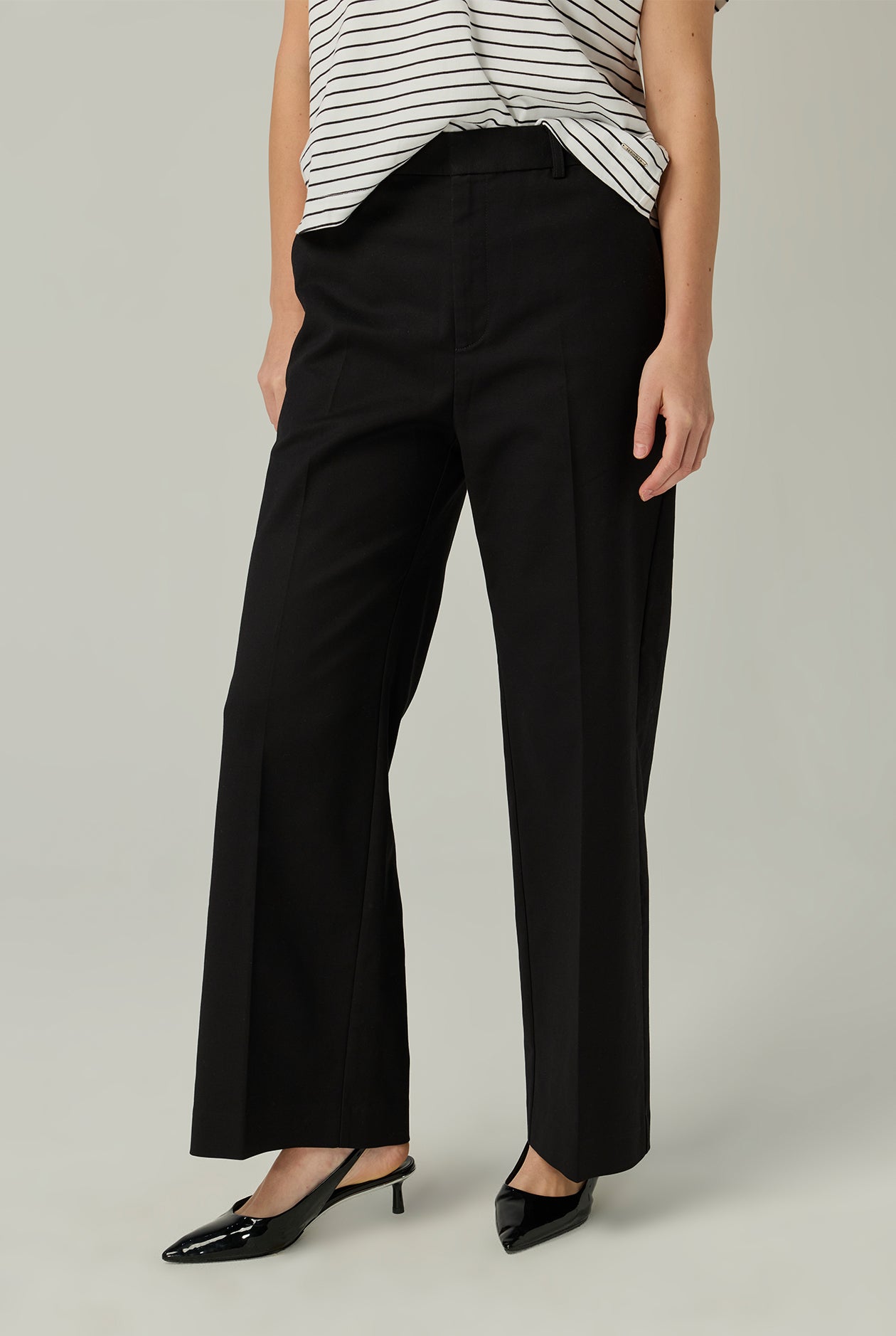 TAILORED FIT ANKLE LENGTH PANTS