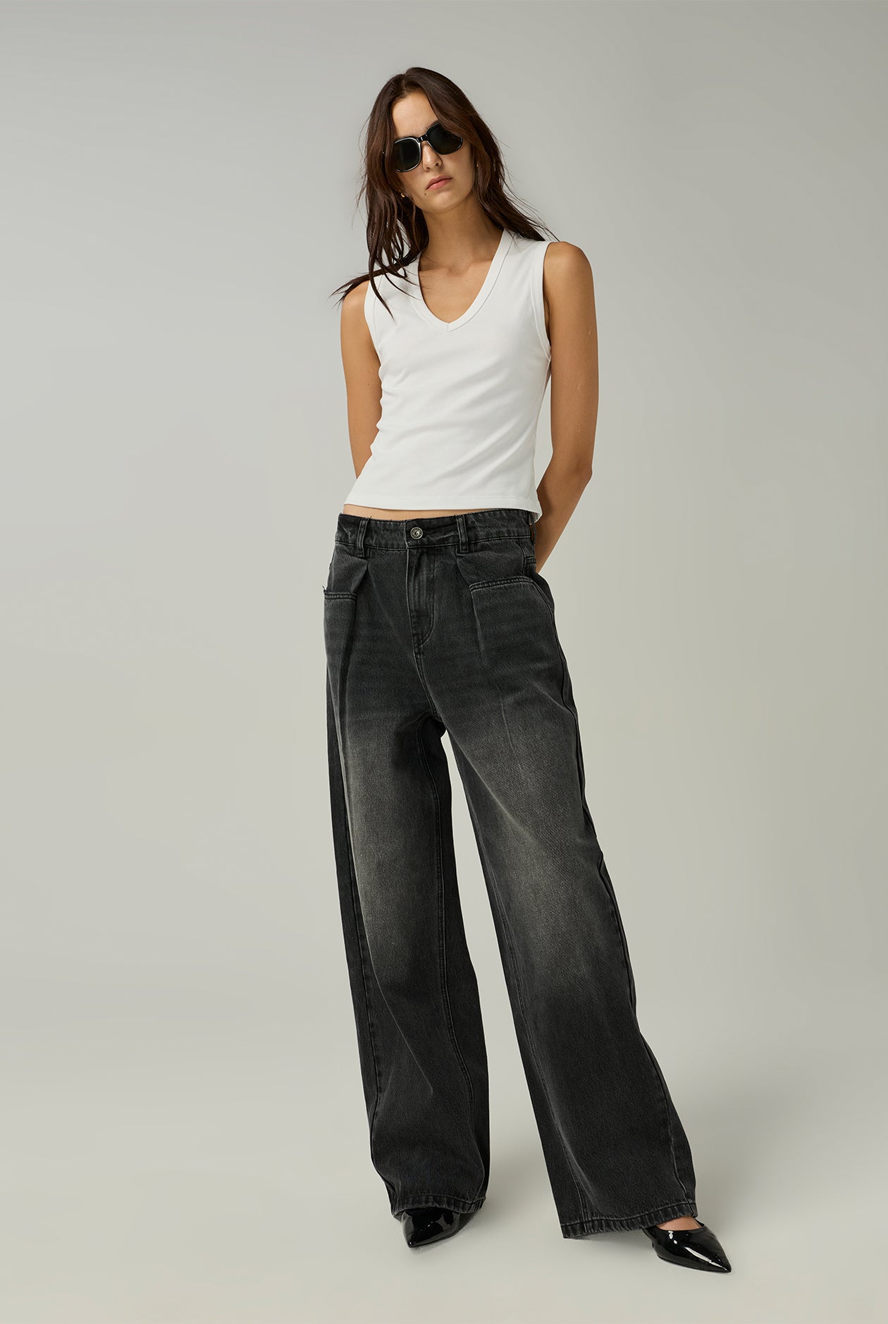 PLEAT BARREL JEANS - CC Double O Official Store