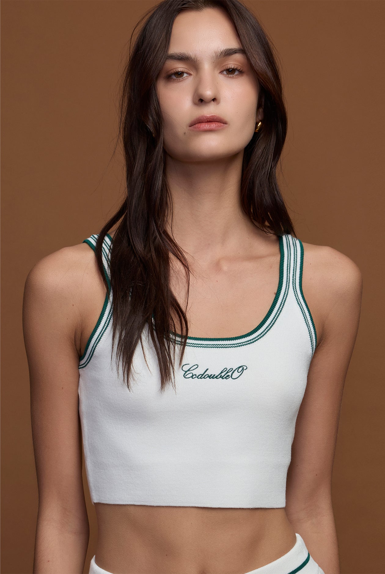 KNIT CROP TANK TOP