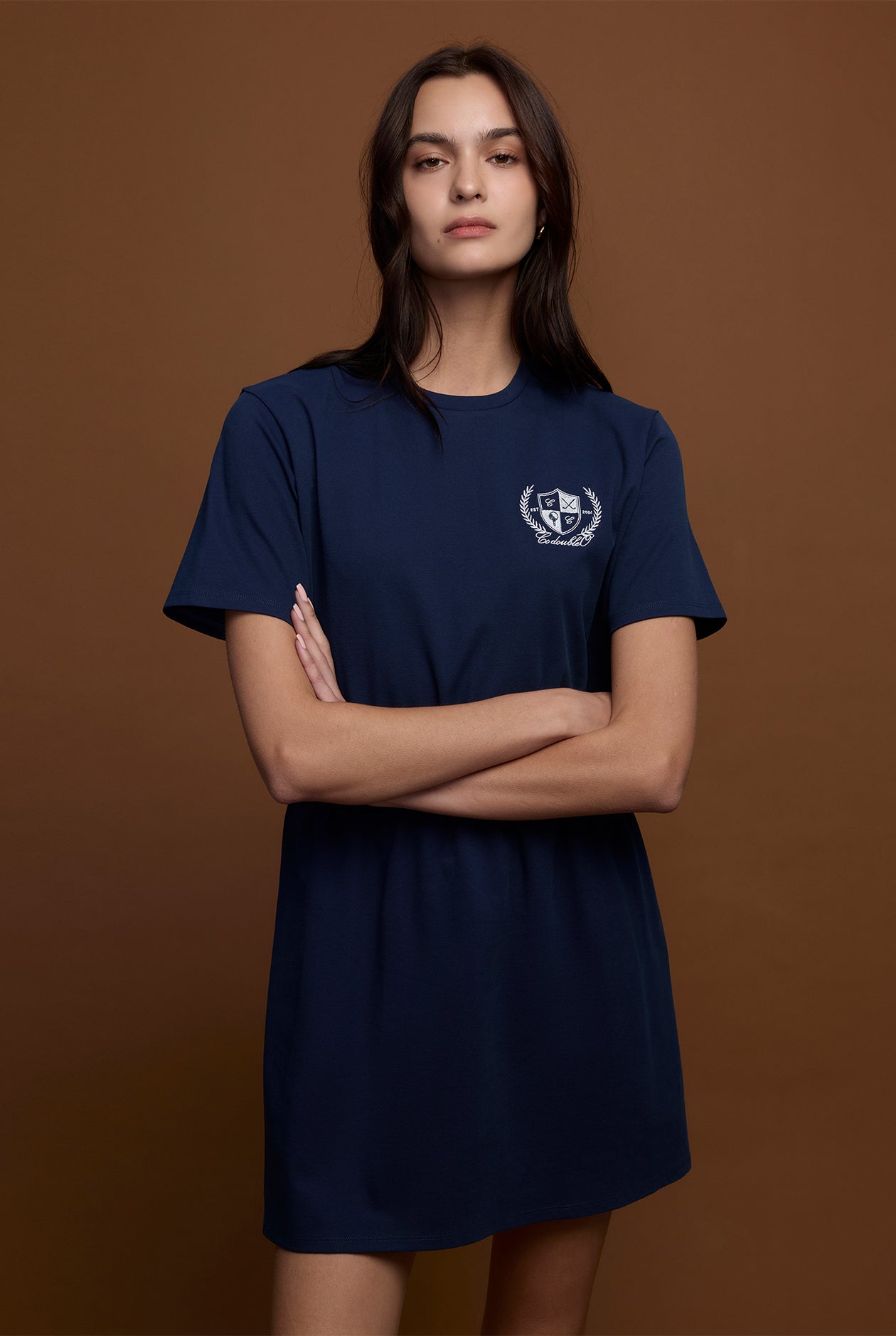 SMOCKED WAIST TEE DRESS