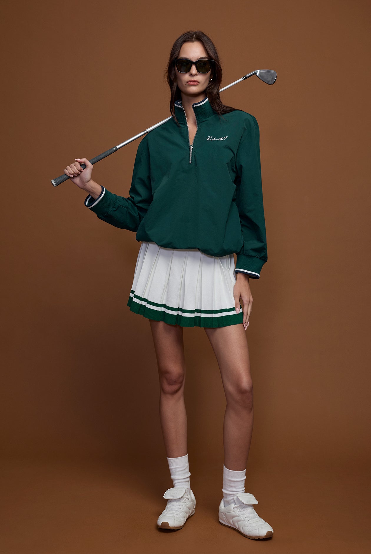 MID-RISE PLEATED SKIRT