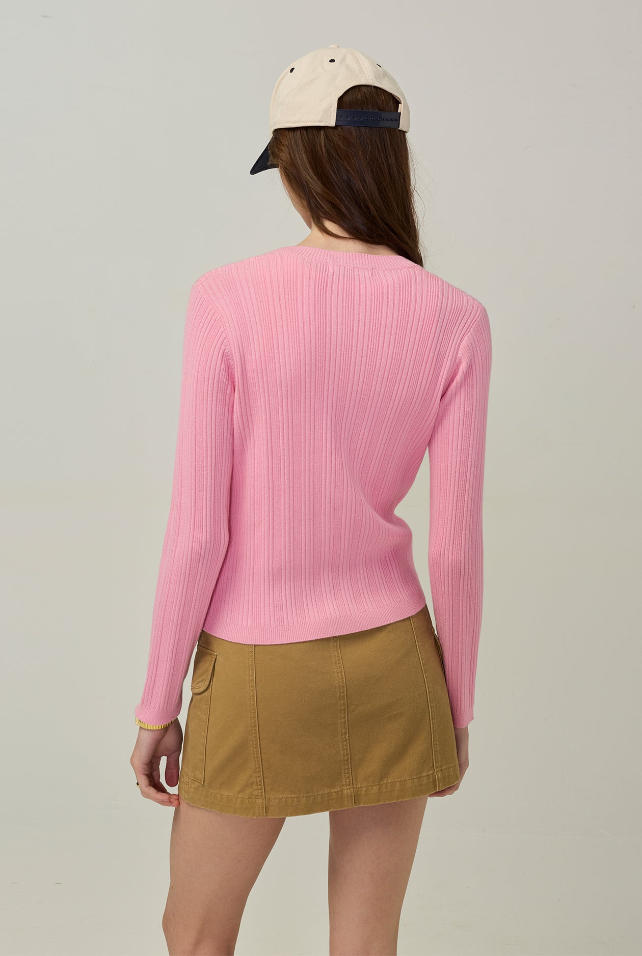 CARDIGAN WITH SPLIT HEM