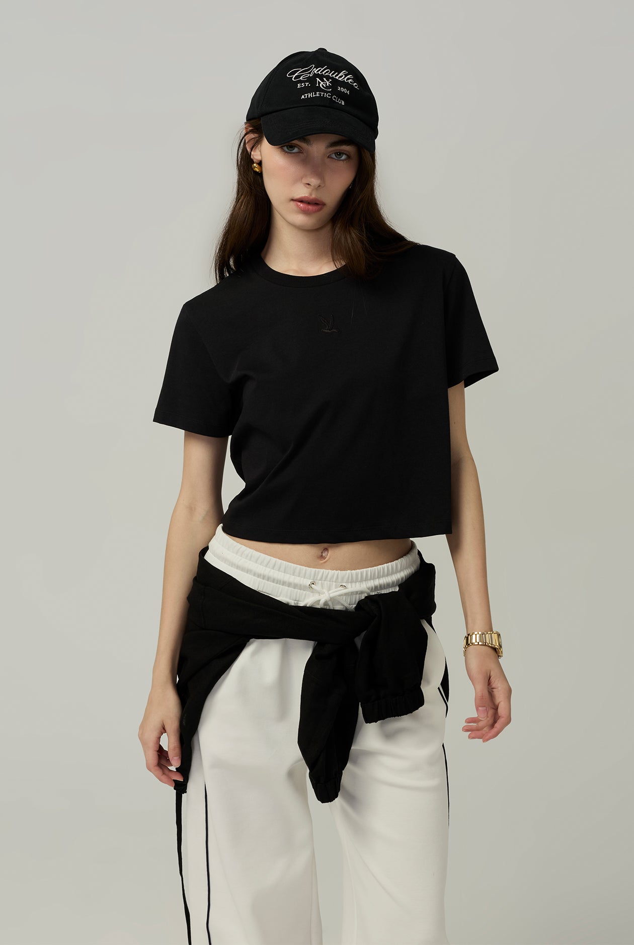BIRD LOGO SIGNATURE CROPPED TEE