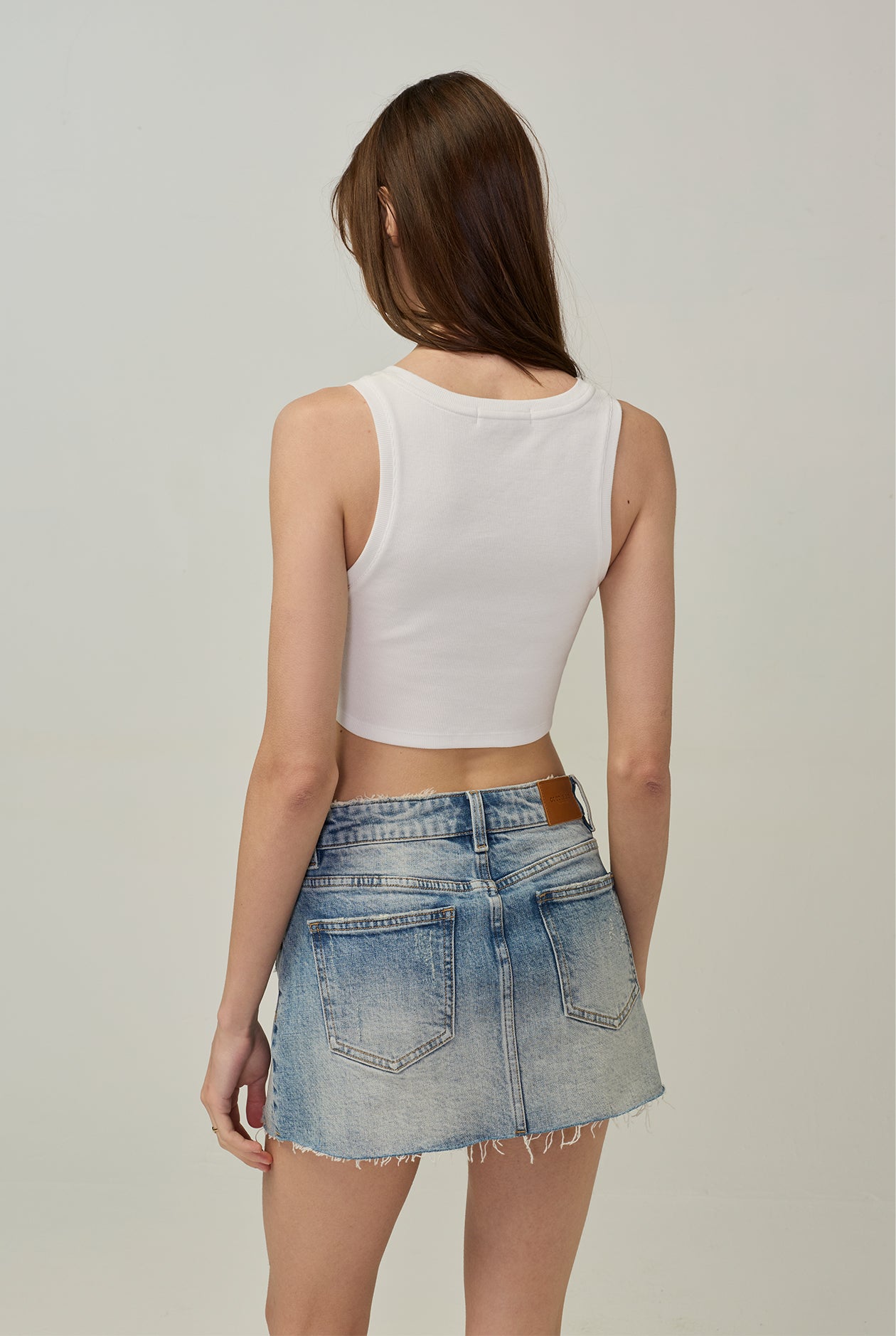 BIRD LOGO SIGNATURE SUPER CROPPED TANK TOP