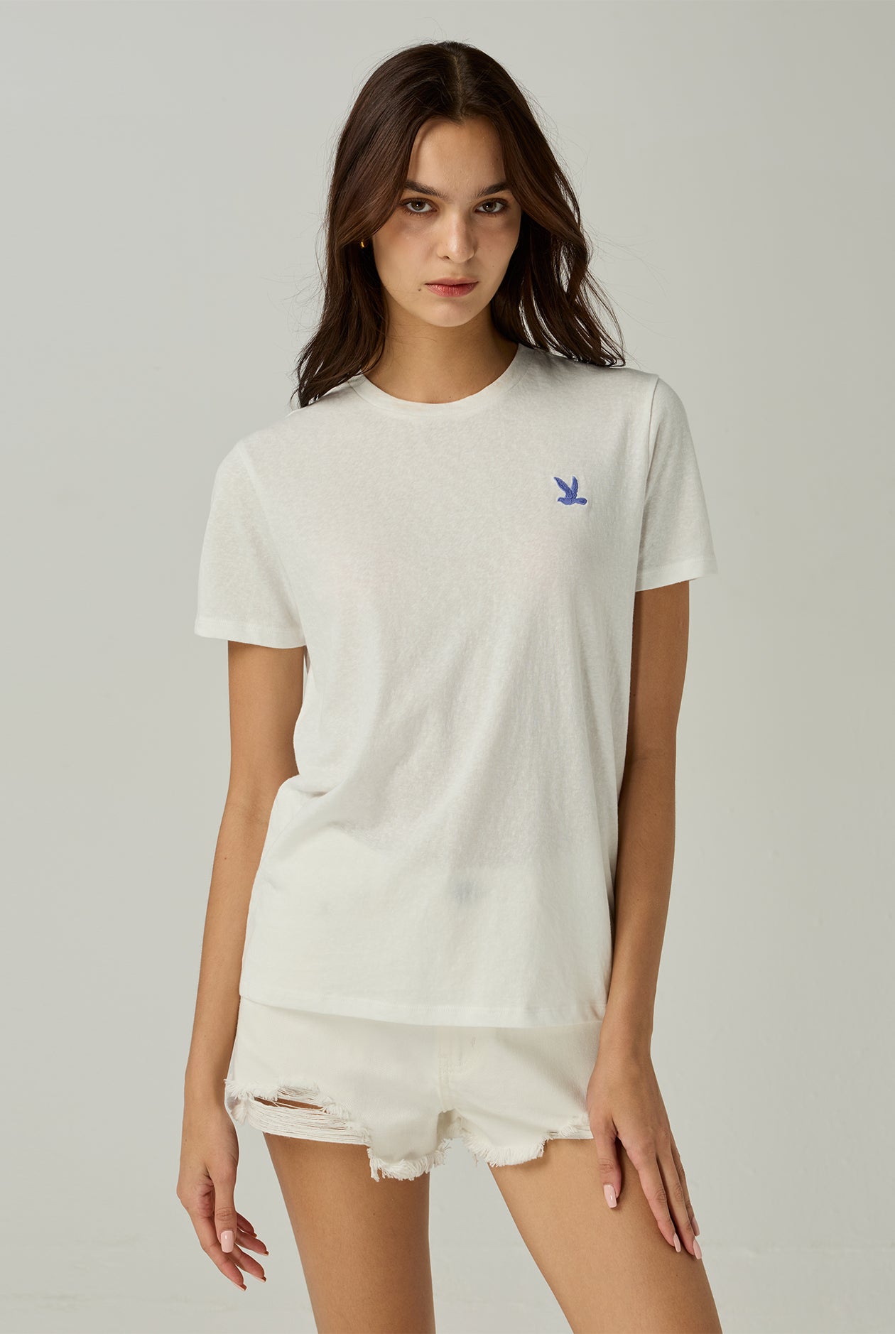 SIGNATURE BIRD LOGO ROUND NECK TEE