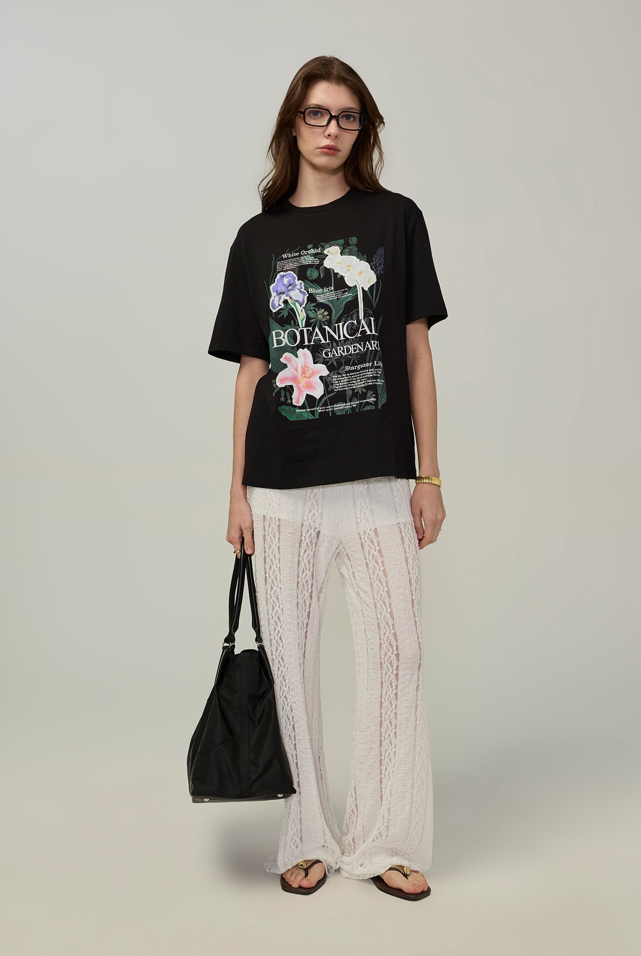 BOTANICAL GRAPHIC OVERSIZED TEE