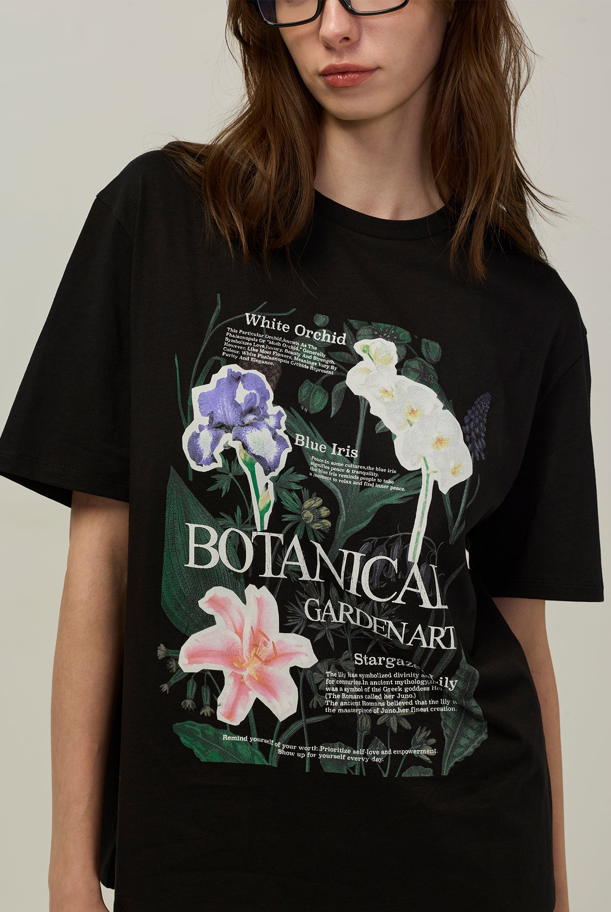 BOTANICAL GRAPHIC OVERSIZED TEE