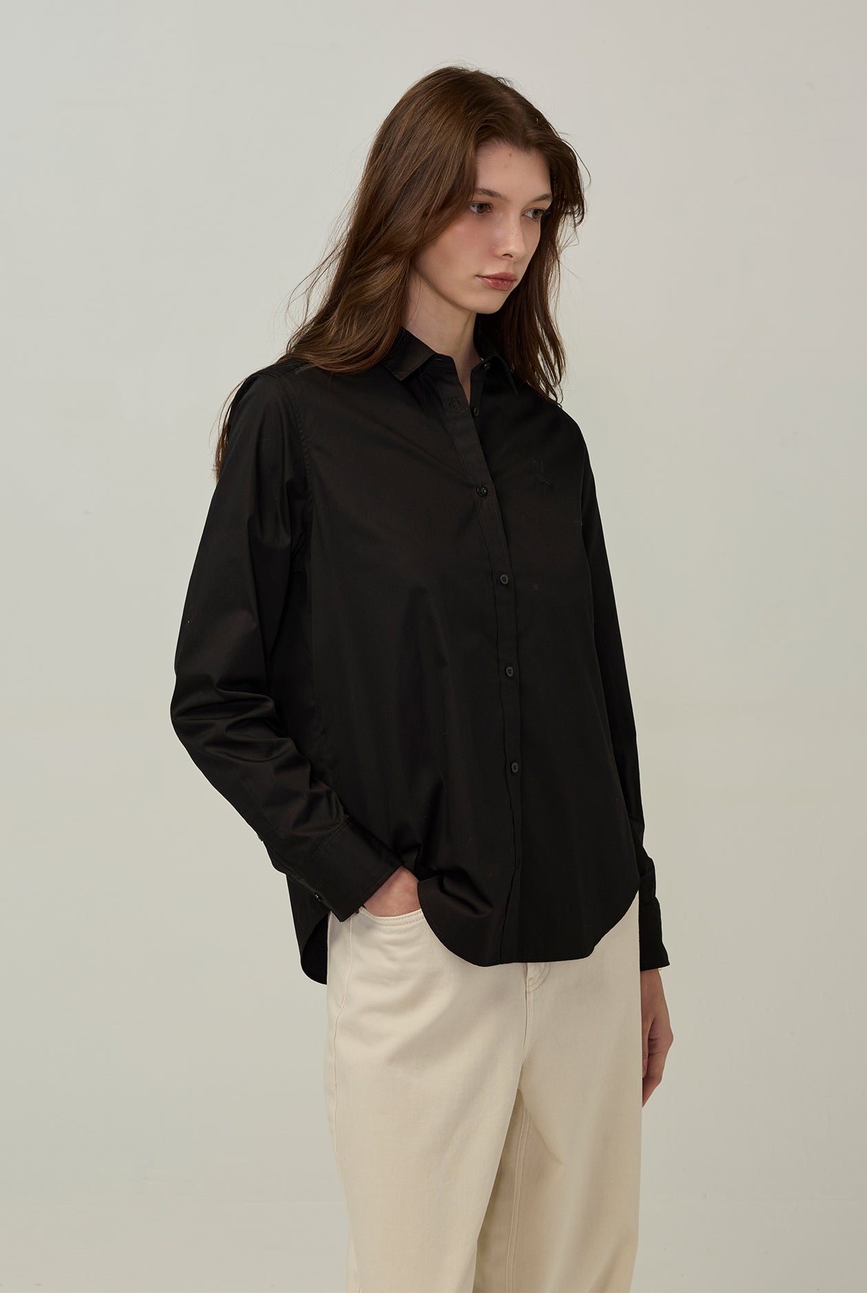 SIGNATURE BIRD LOGO POPLIN SHIRT