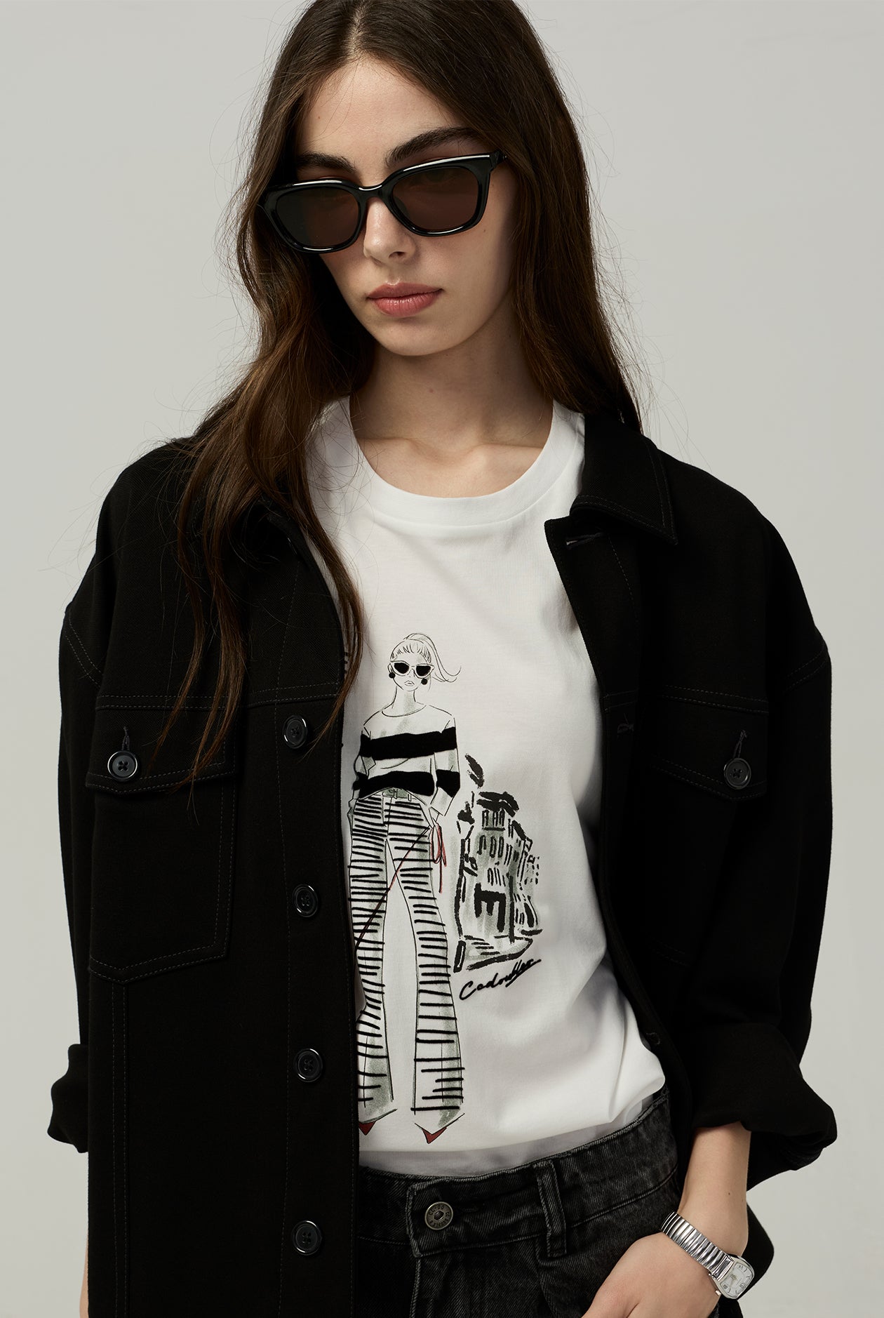GRAPHIC PRINT OVERSIZED TEE