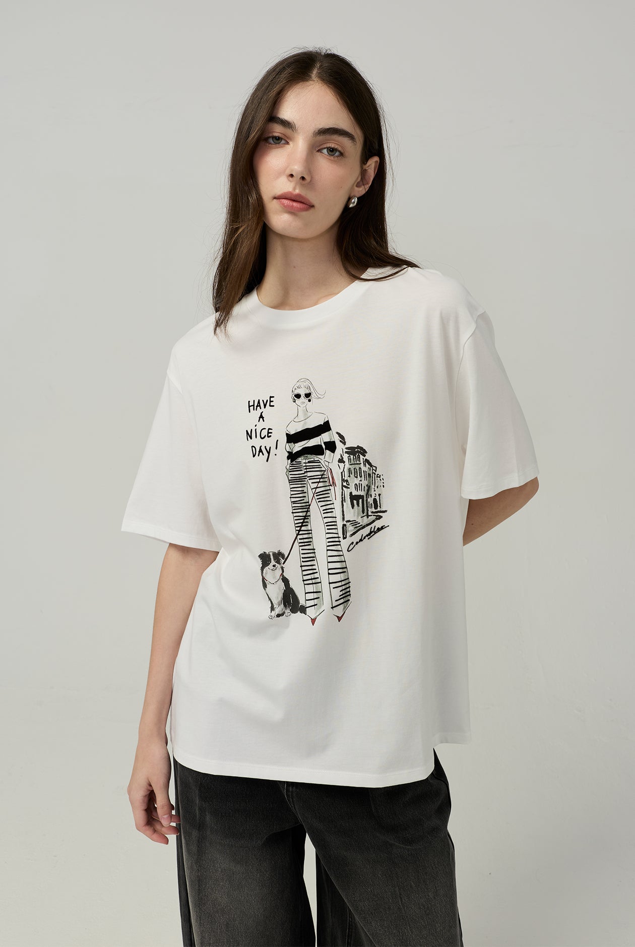 GRAPHIC PRINT OVERSIZED TEE