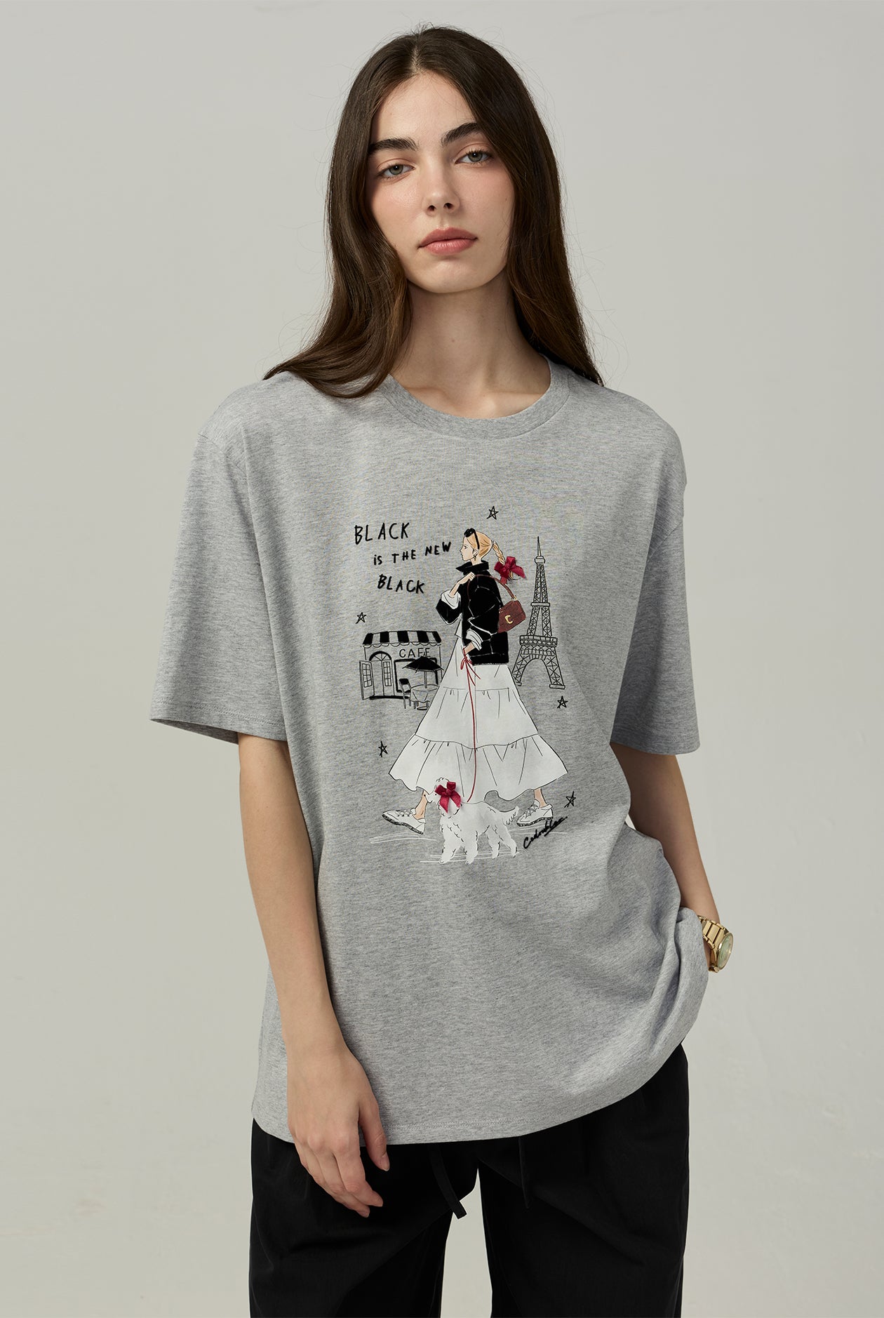 GIRL IN PARIS OVERSIZED TEE