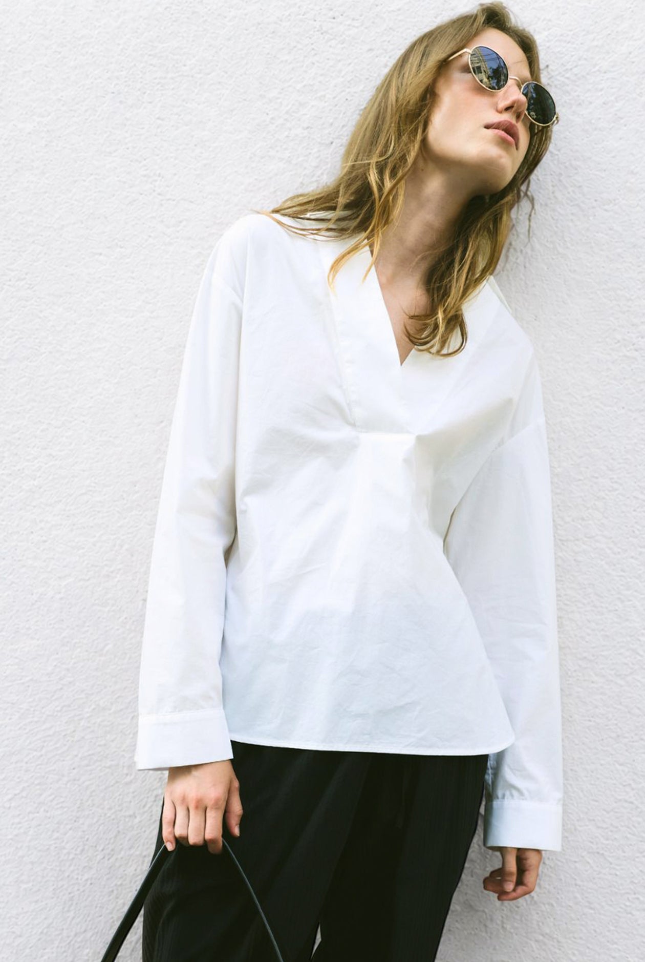 POPLIN POPOVER OVERSIZED SHIRT