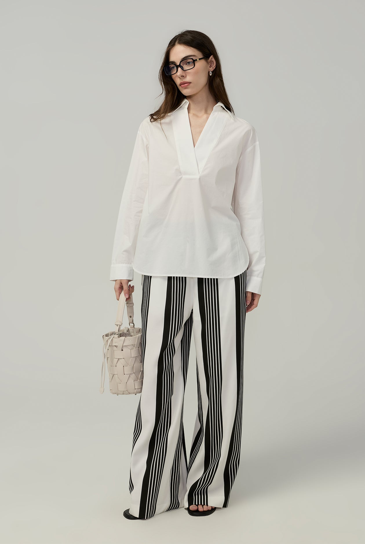 STRIPE DRAWSTRING PANTS