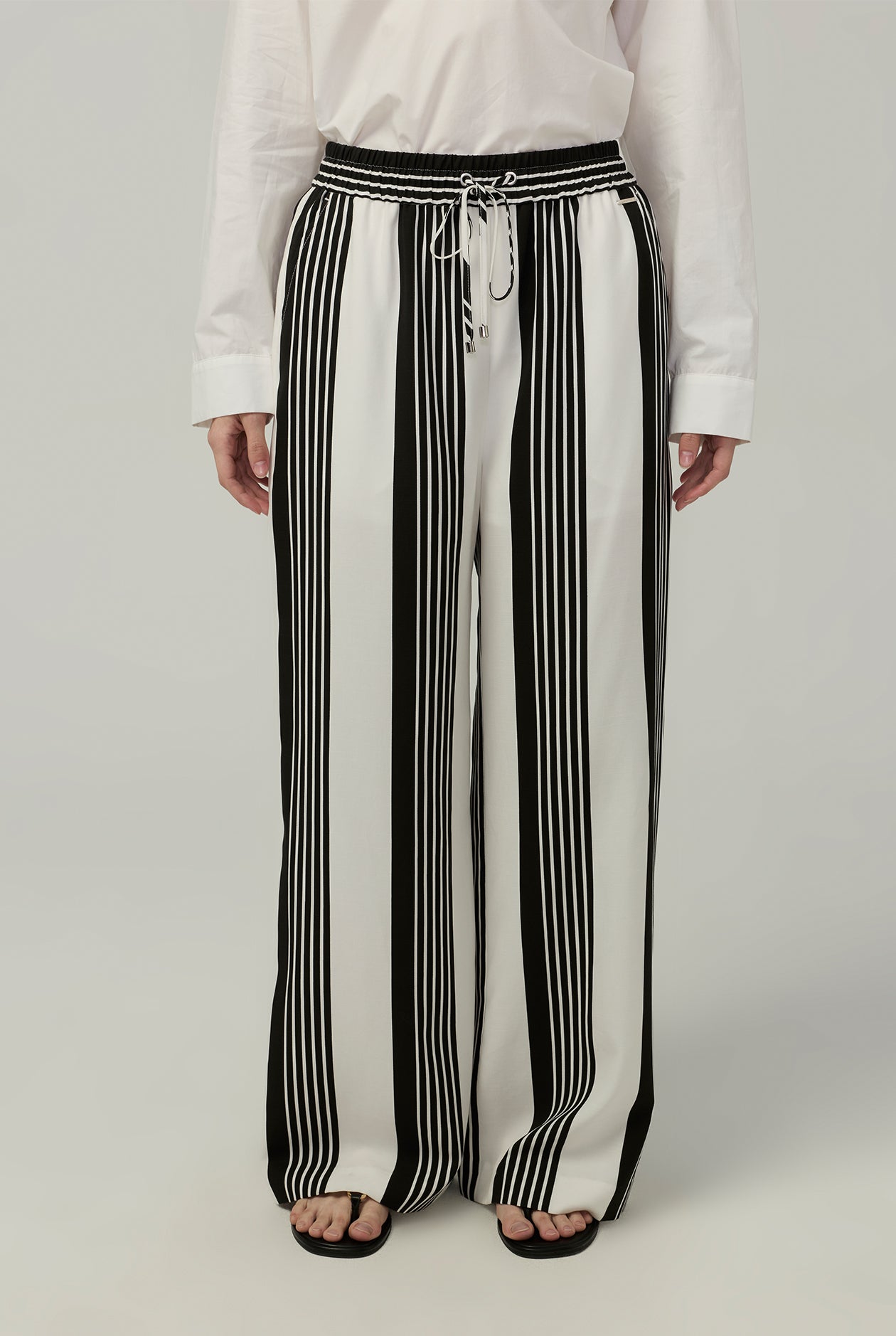 STRIPE DRAWSTRING PANTS