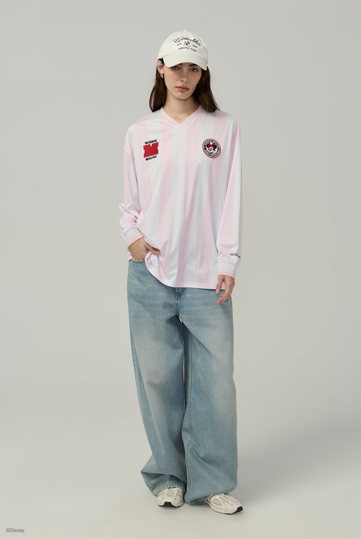 MINNIE FOOTBALL LONG JERSEY TEE