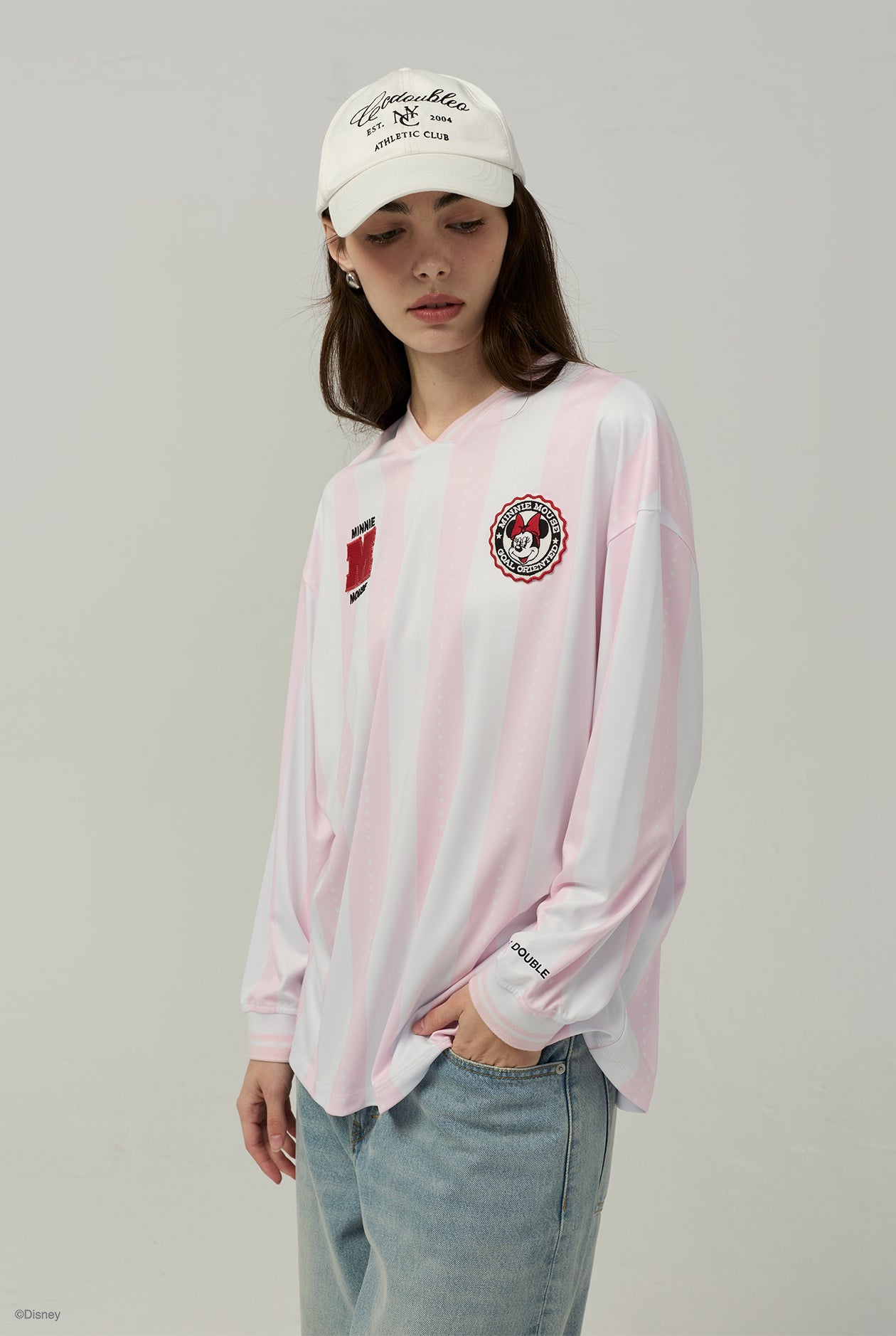 MINNIE FOOTBALL LONG JERSEY TEE