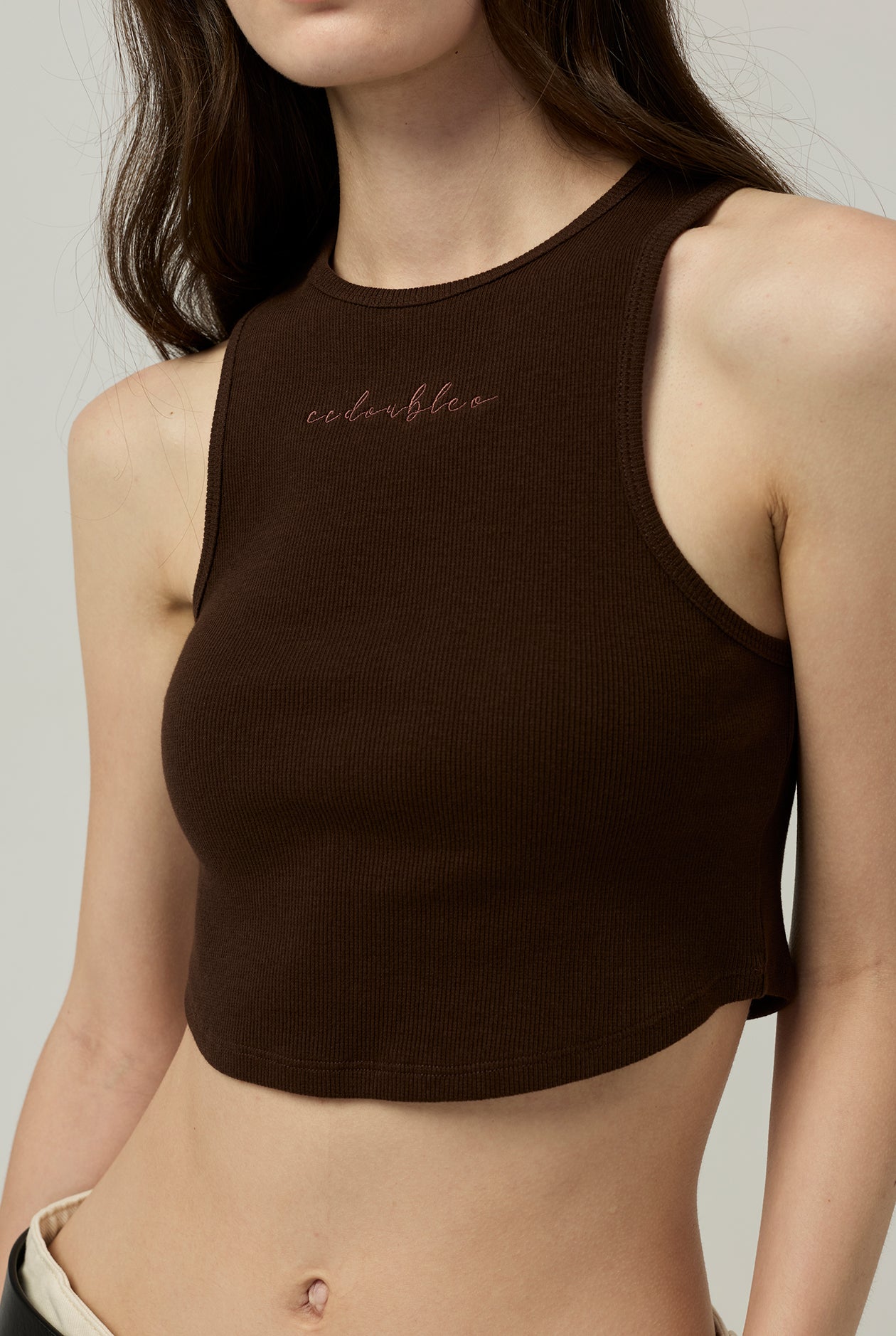 RIBBED CROP TANK TOP