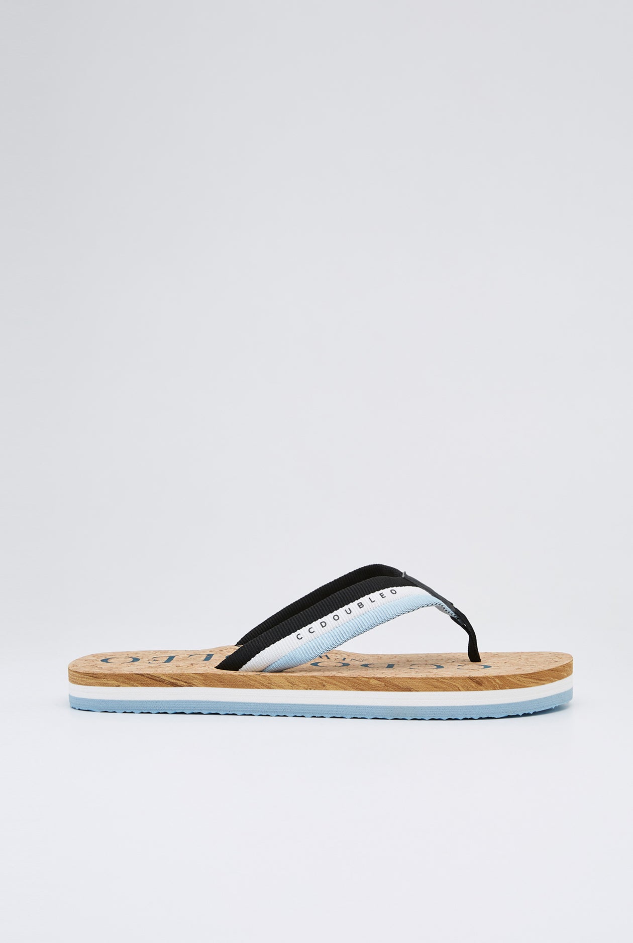 TWO TONE LOGO STRAP SANDALS