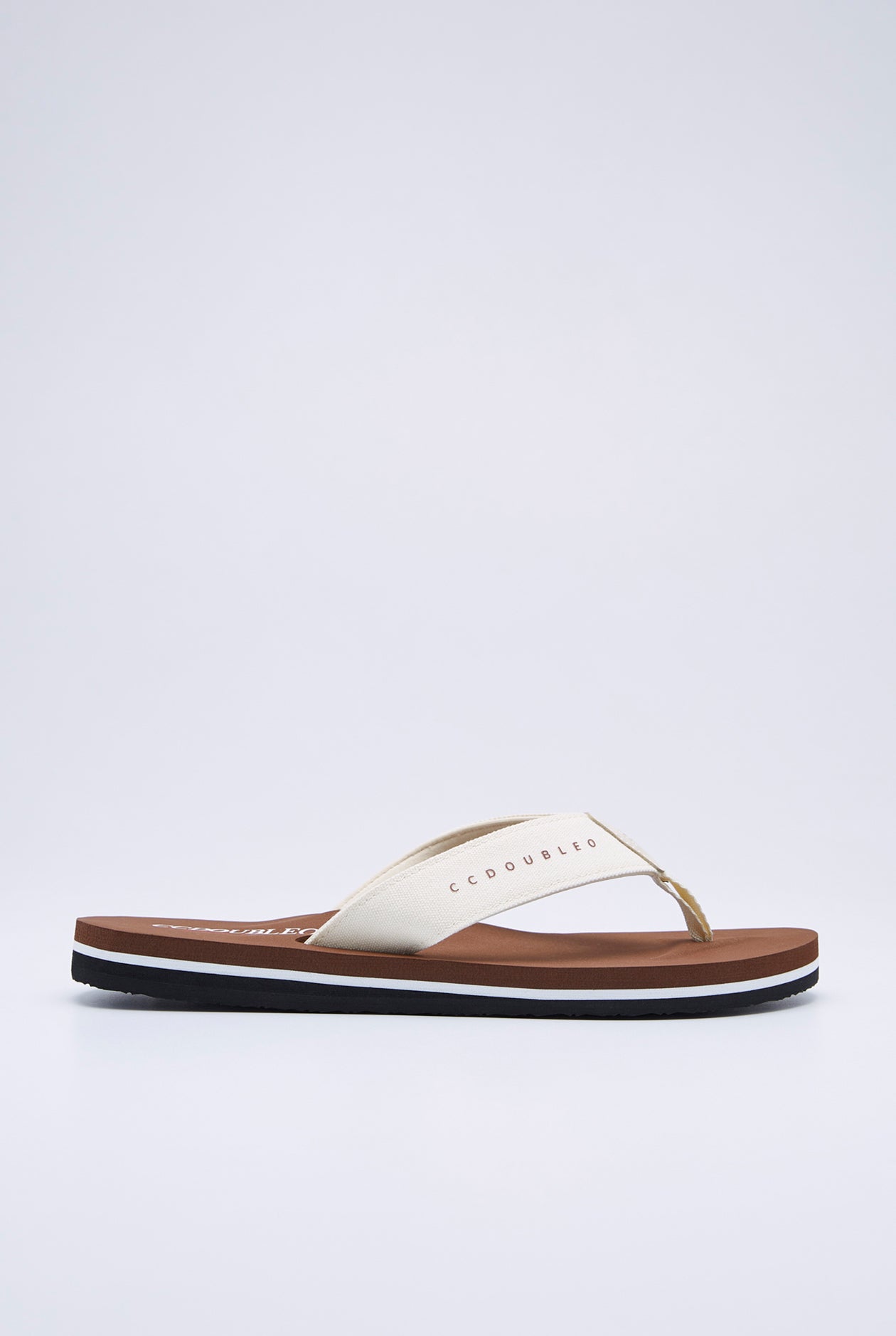 MINIMAL LOGO ON STRAP FLOPS
