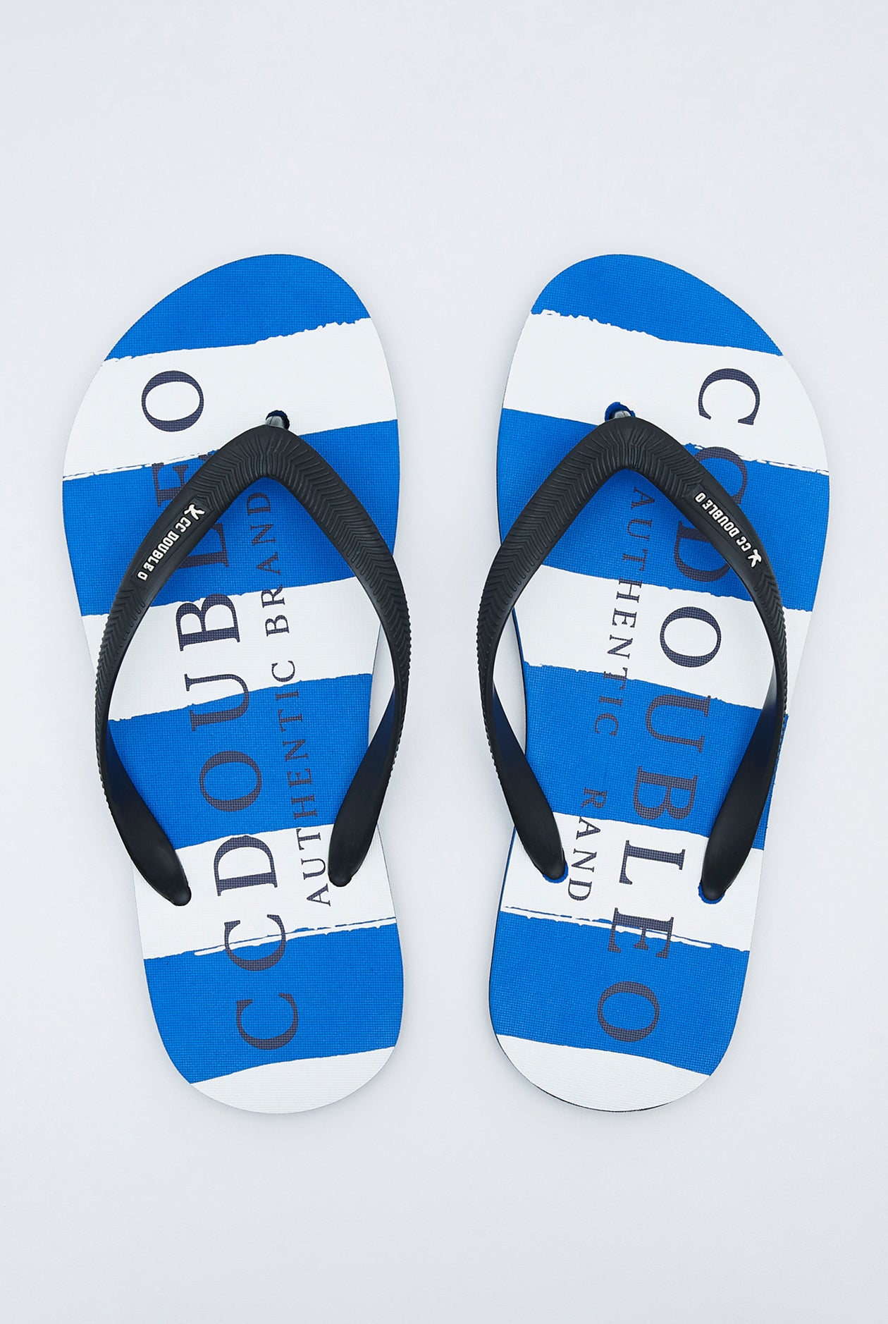 STRIPED LOGO EVA FLIP FLOPS