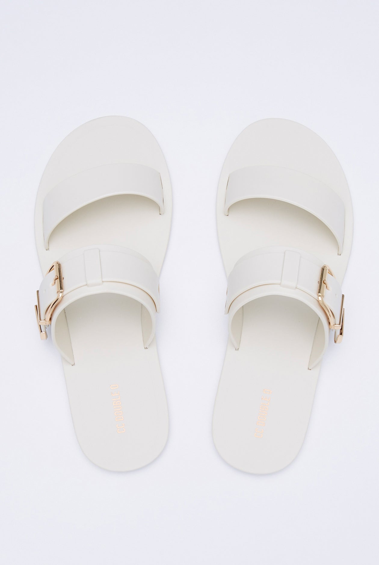 BUCKLE SLIDE SANDALS