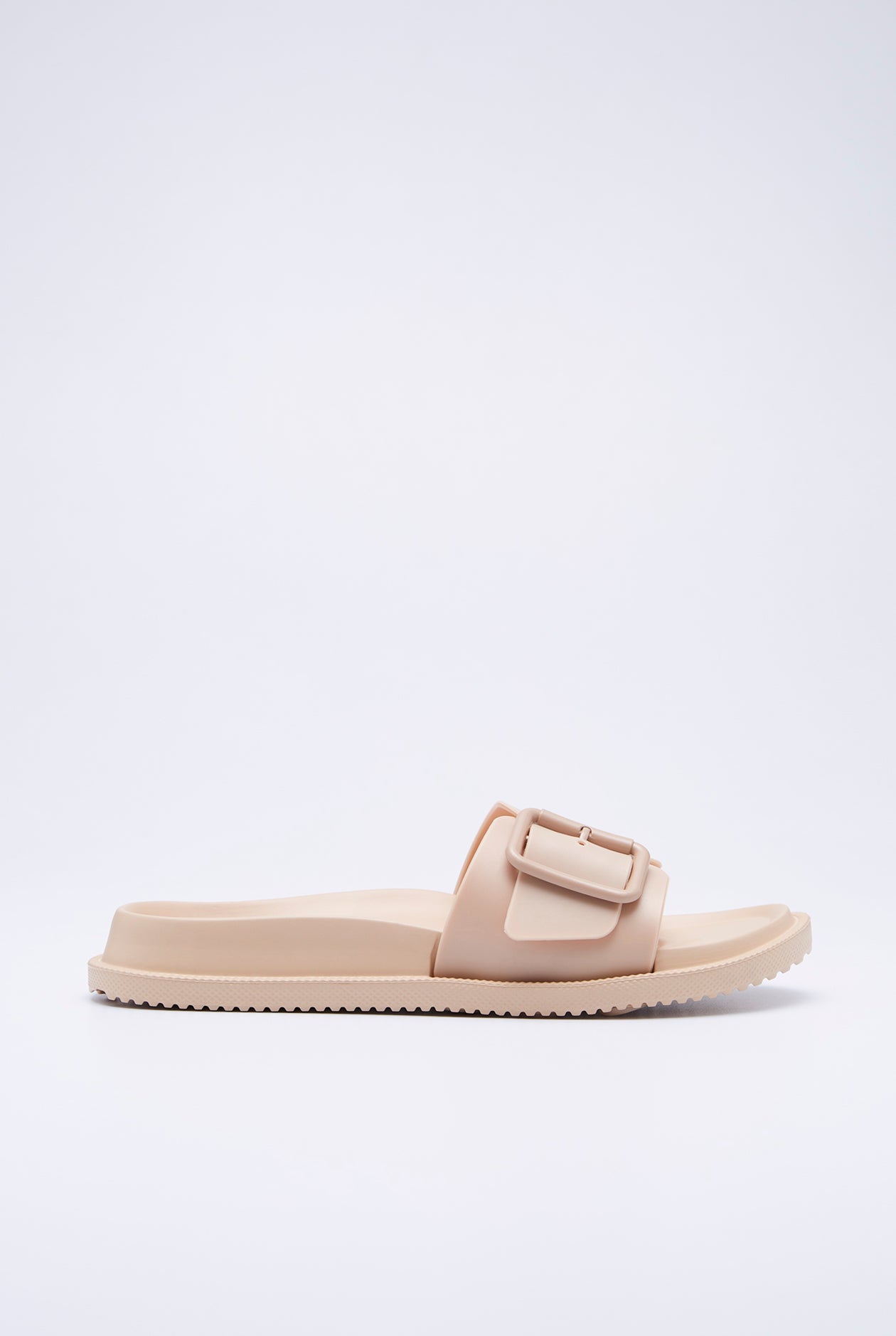 BUCKLE STRAP SLIDE SANDALS