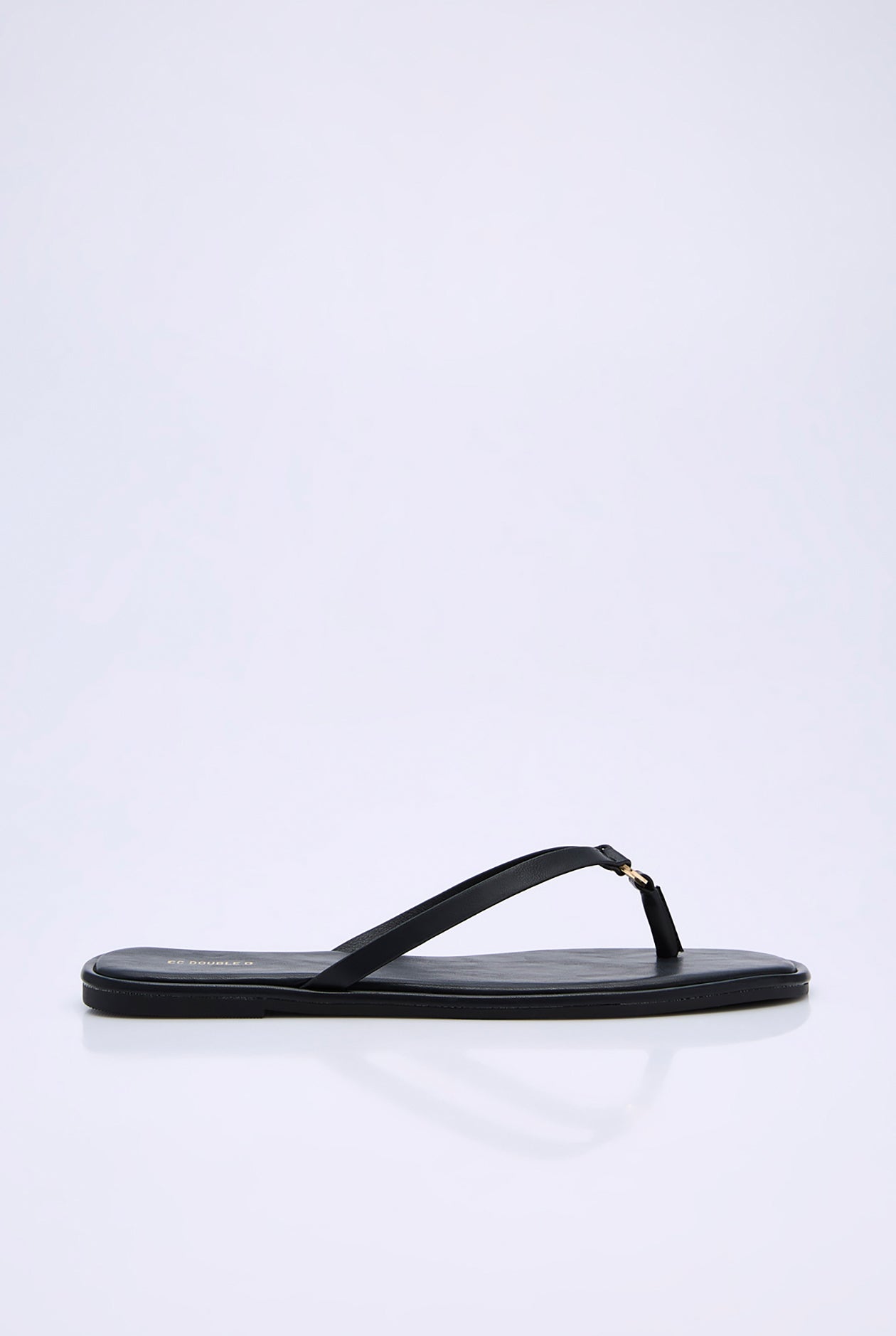 METAL HARDWARE T-STRAP SANDALS