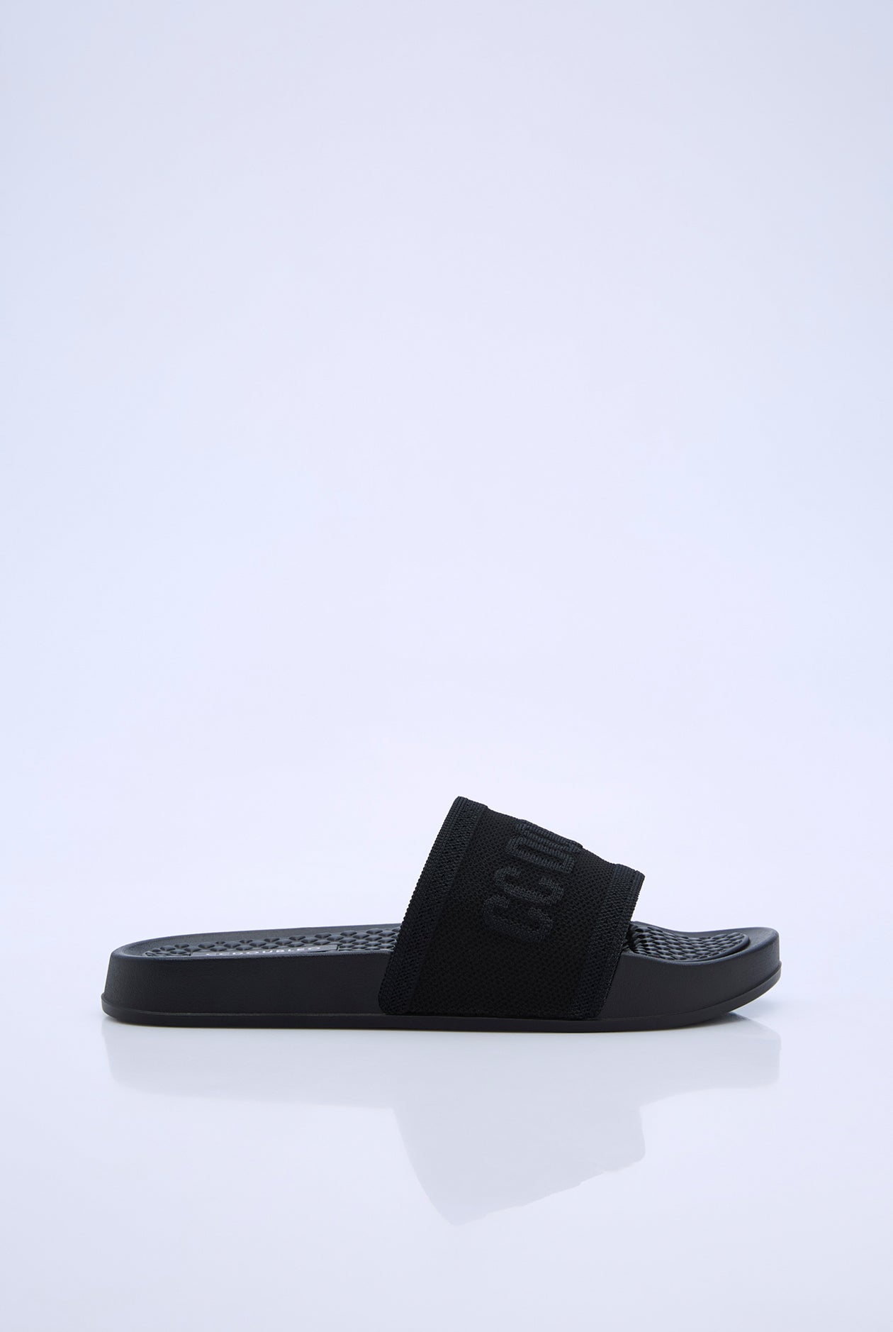 KNIT STRAP SLIDES