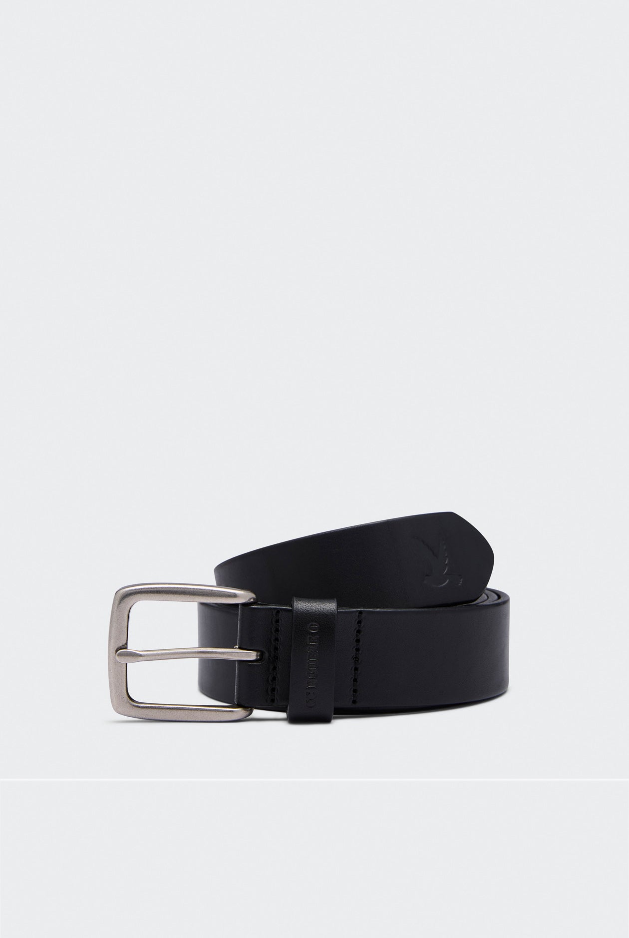 LEATHER BELT WITH BIRD LOGO TIP