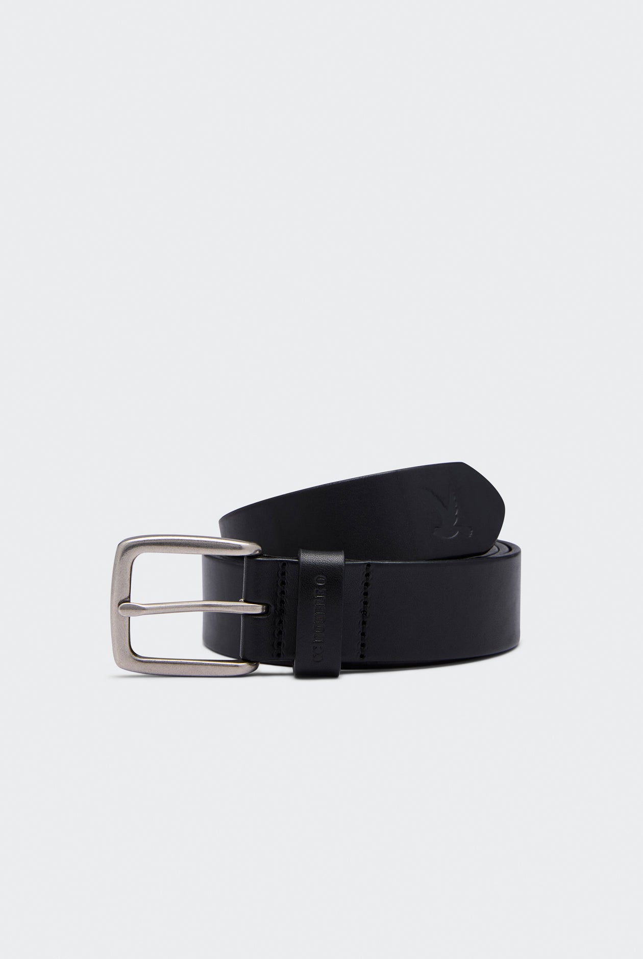 LEATHER BELT WITH BIRD LOGO TIP