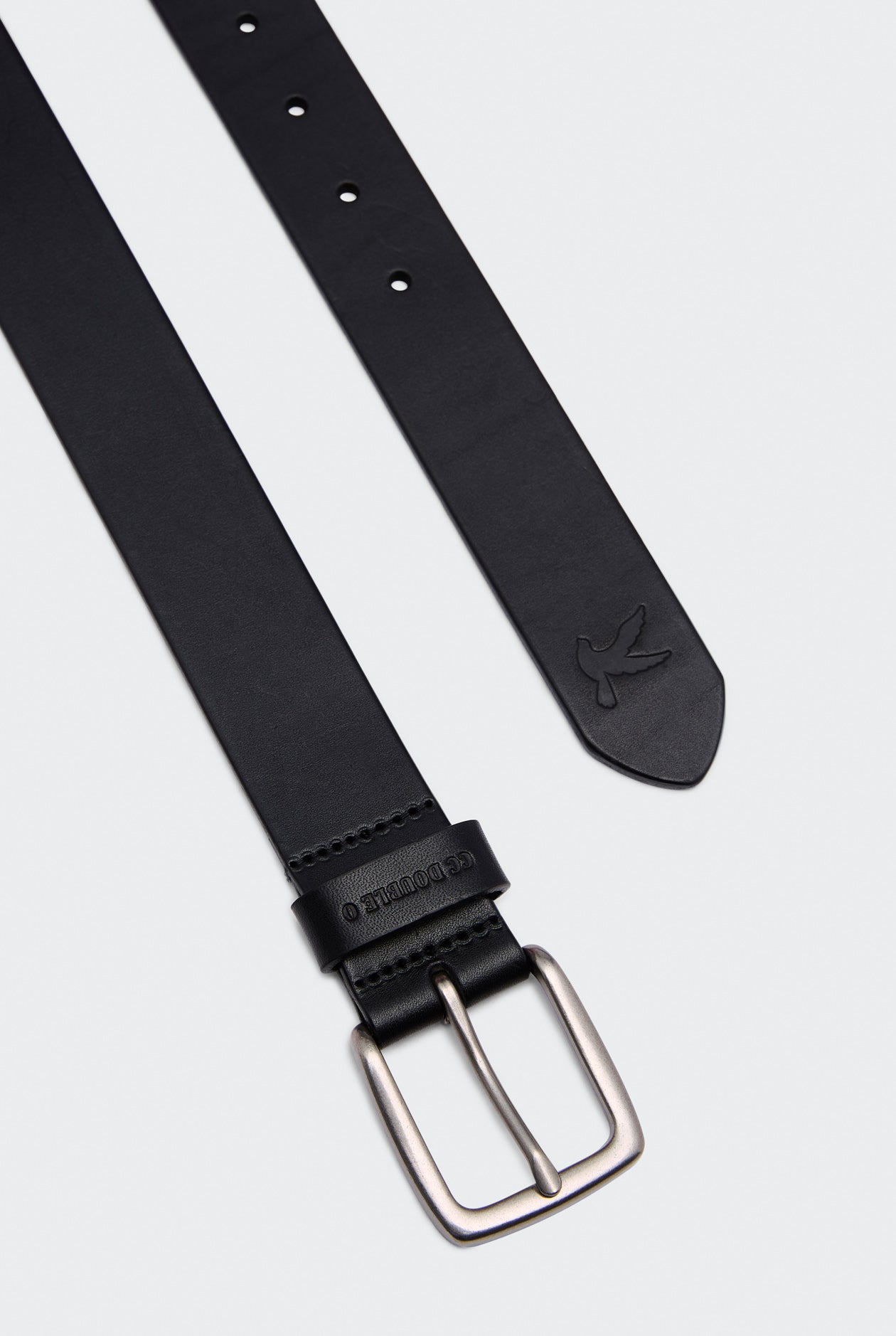 LEATHER BELT WITH BIRD LOGO TIP