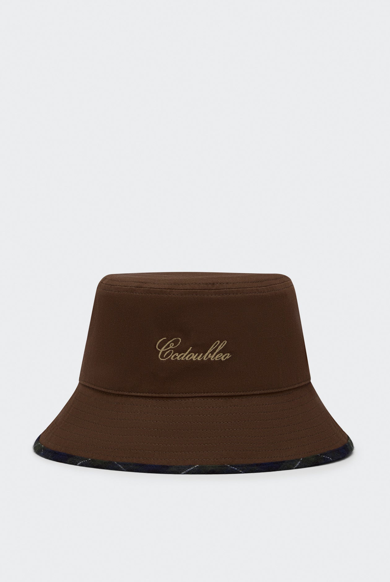 REVERSIBLE PLAID BUCKET HAT