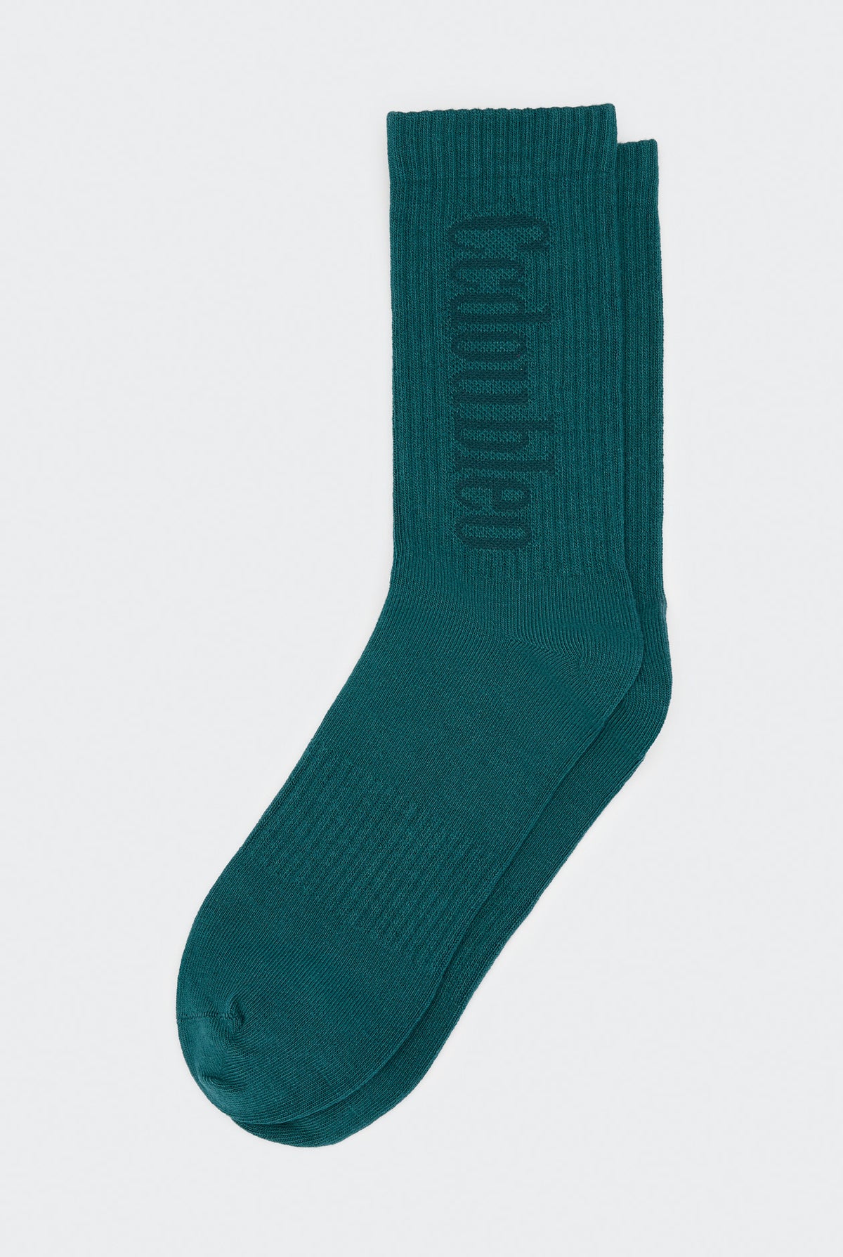 VERTICAL LOGO RIBBED SOCKS